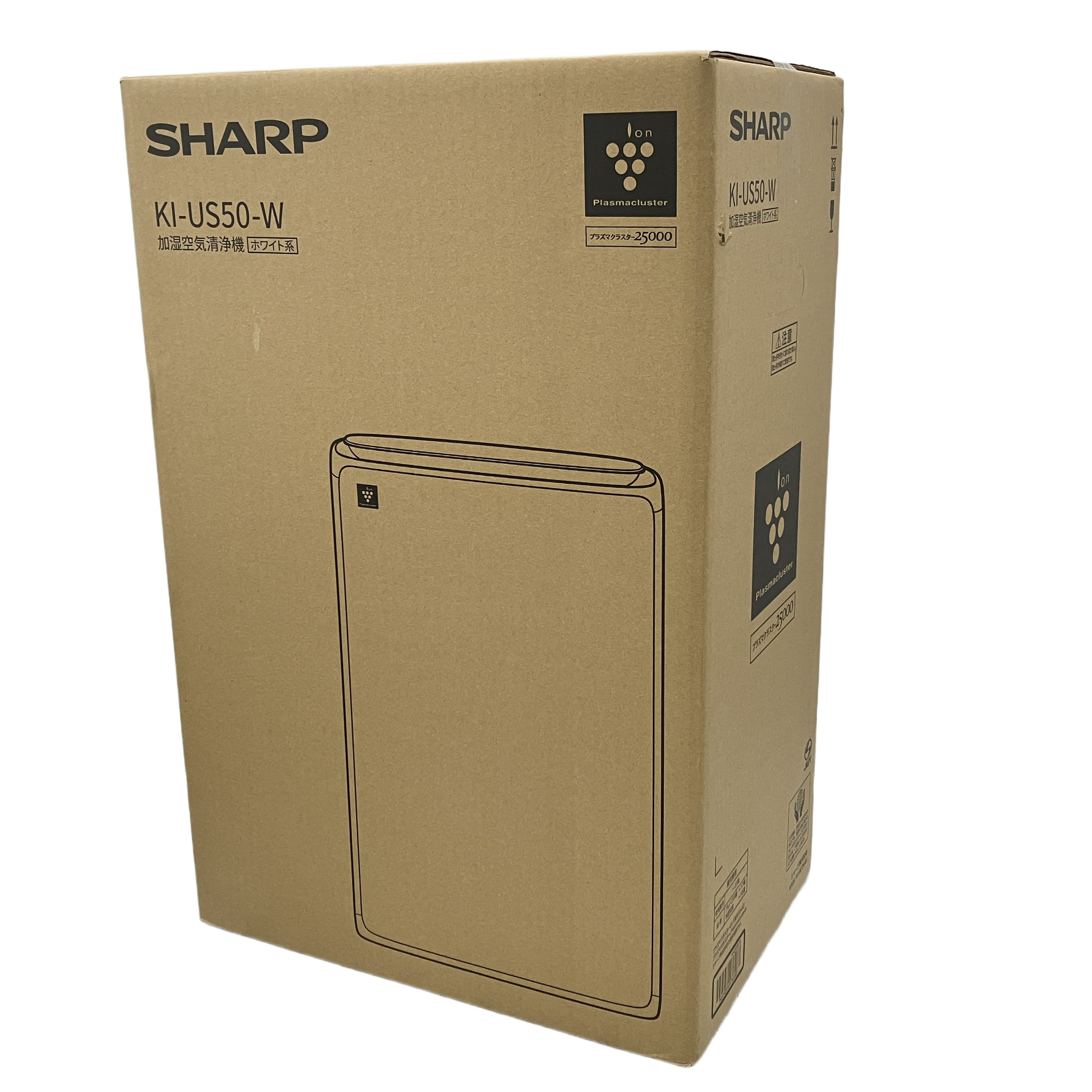 SHARP KI-US50-W 空気清浄機 プラズマクラスター 加湿空気清浄機 23畳 家電 シャープ 未開封 未使用