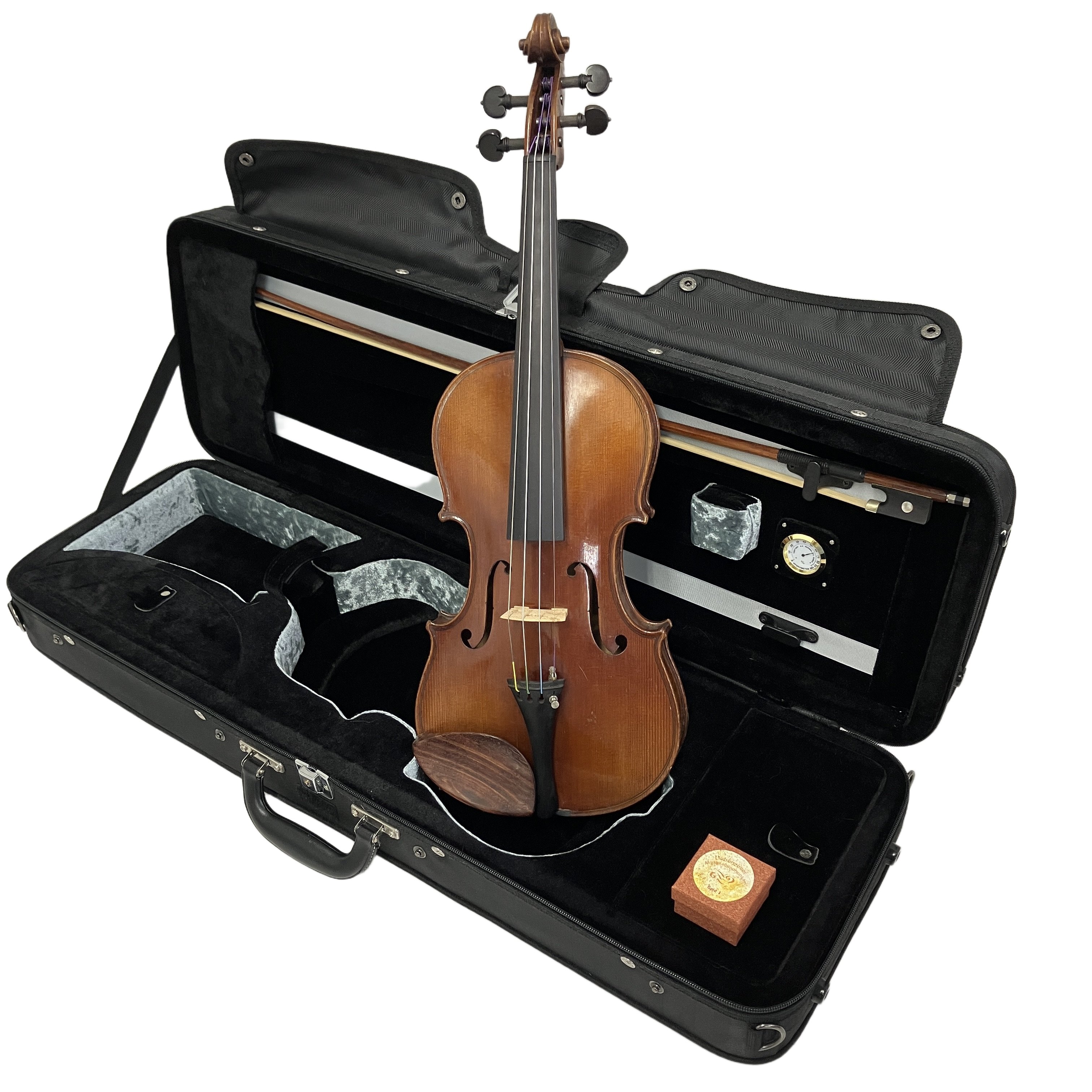 Antonius Stradivarius Cremonensis Faciebat Anno 17 バイオリン PECCATTE 弓 セット 4/4 楽器 ケース付 中古