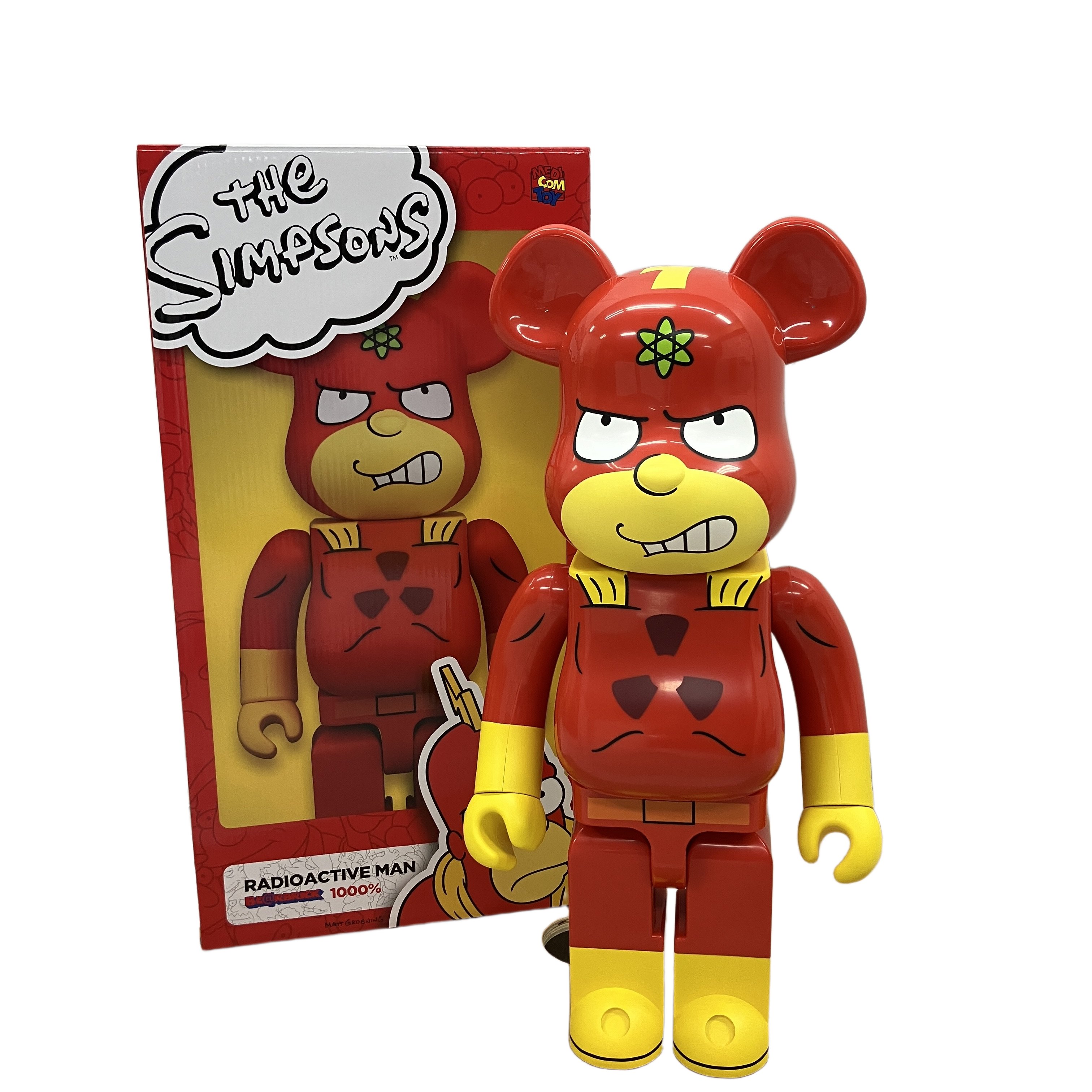 メディコムトイ BE@RBRICK RADIOACTIVE MAN 1000% ザ・シンプソンズ フィギュア ベアブリック ホビー 中古