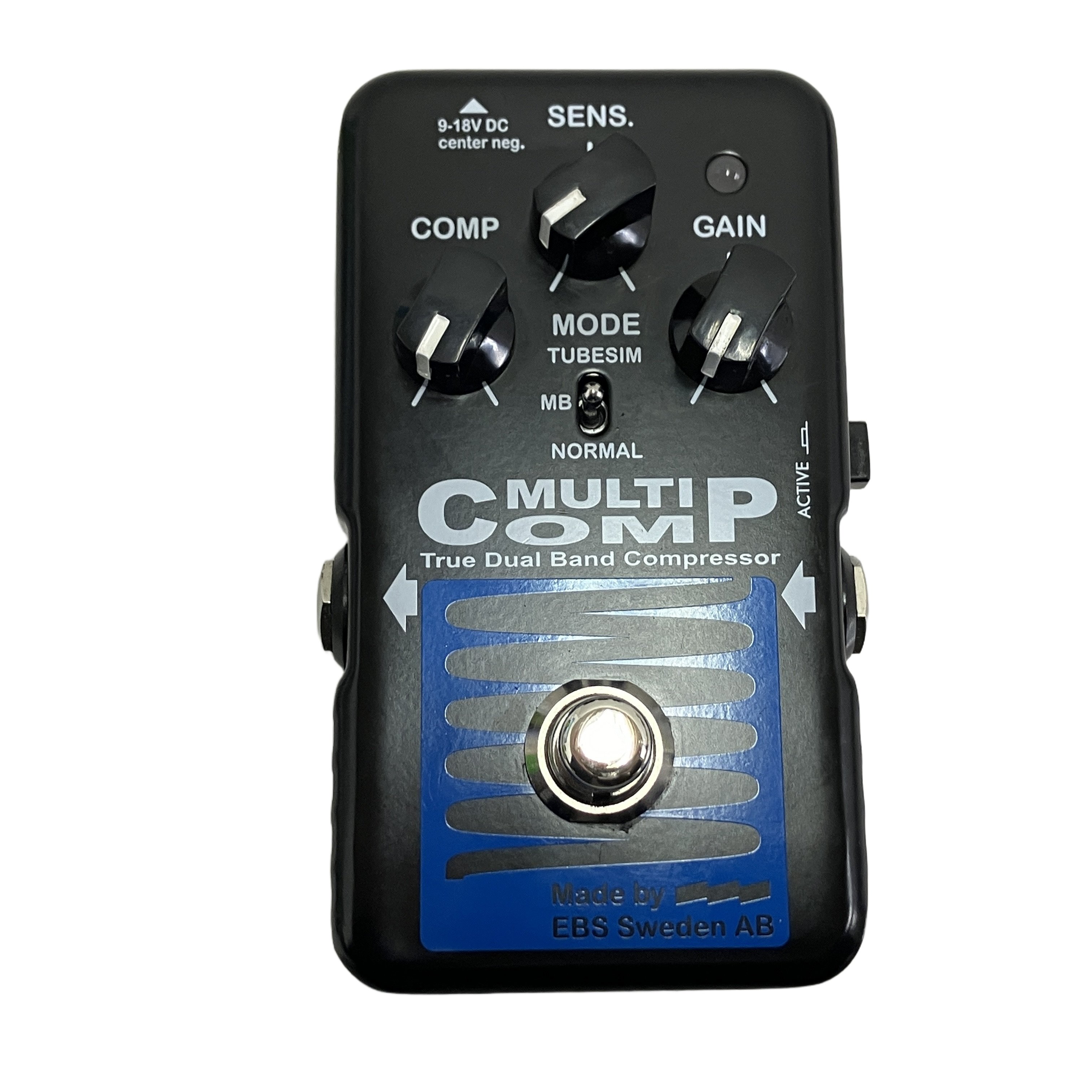 EBS MultiComp Blue Label ベース用コンプレッサー エフェクター EBS-MC-BL 動作確認済 中古