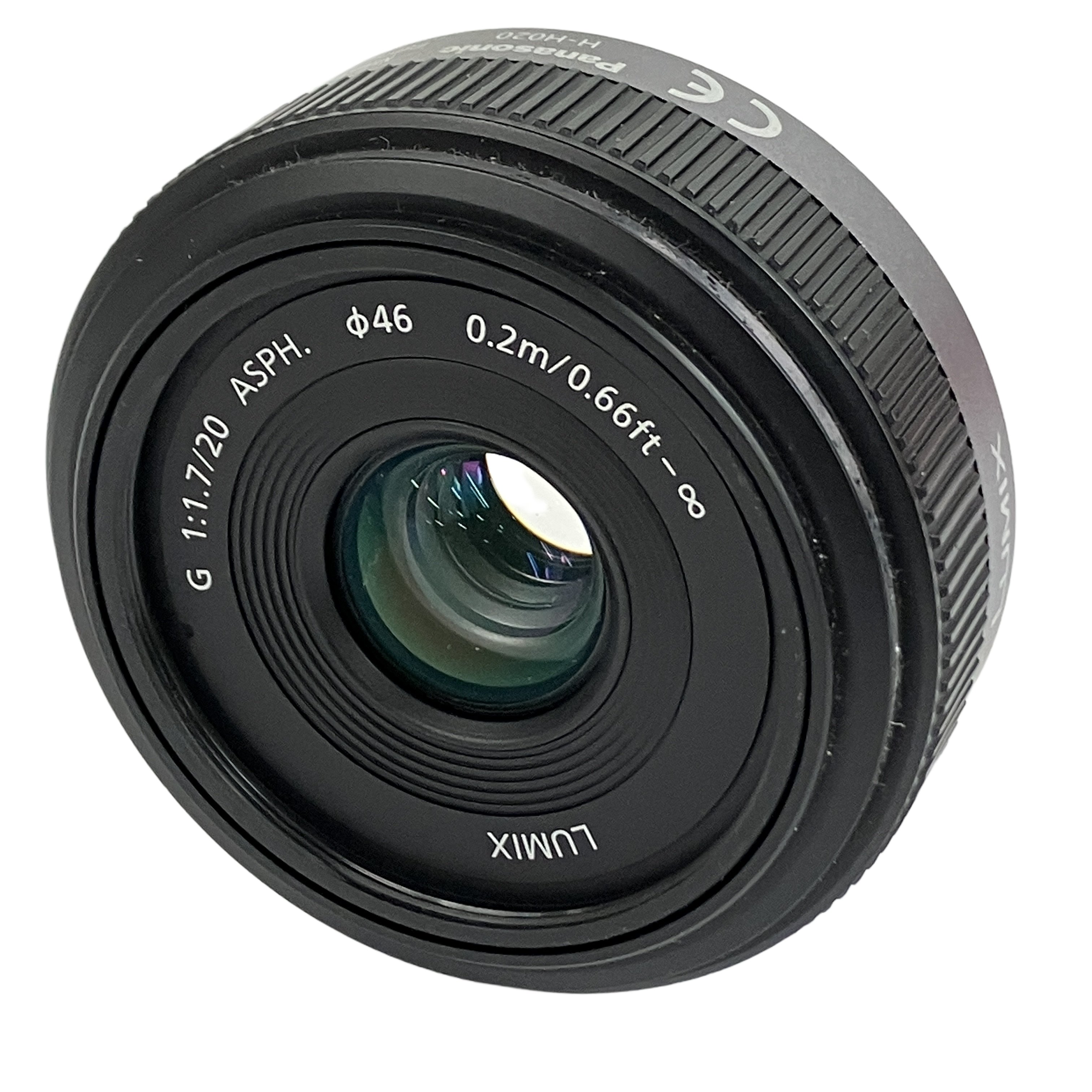 Panasonic H-H020 LUMIX G 20mm/F1.7 ASPH. レンズ 中古