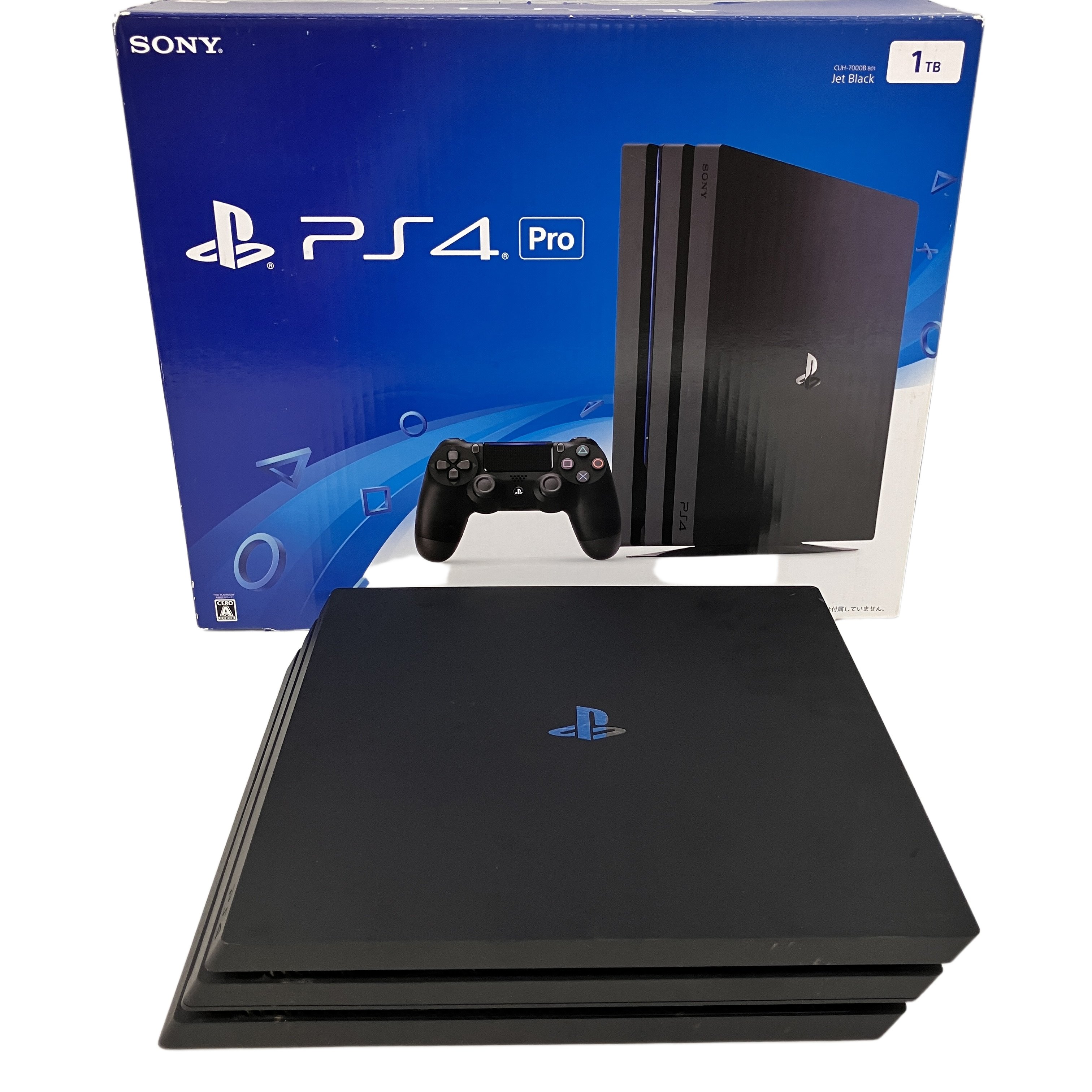 SONY ソニー CUH-7000B PlayStation4 Pro 1TB コントローラー セット 家電 中古