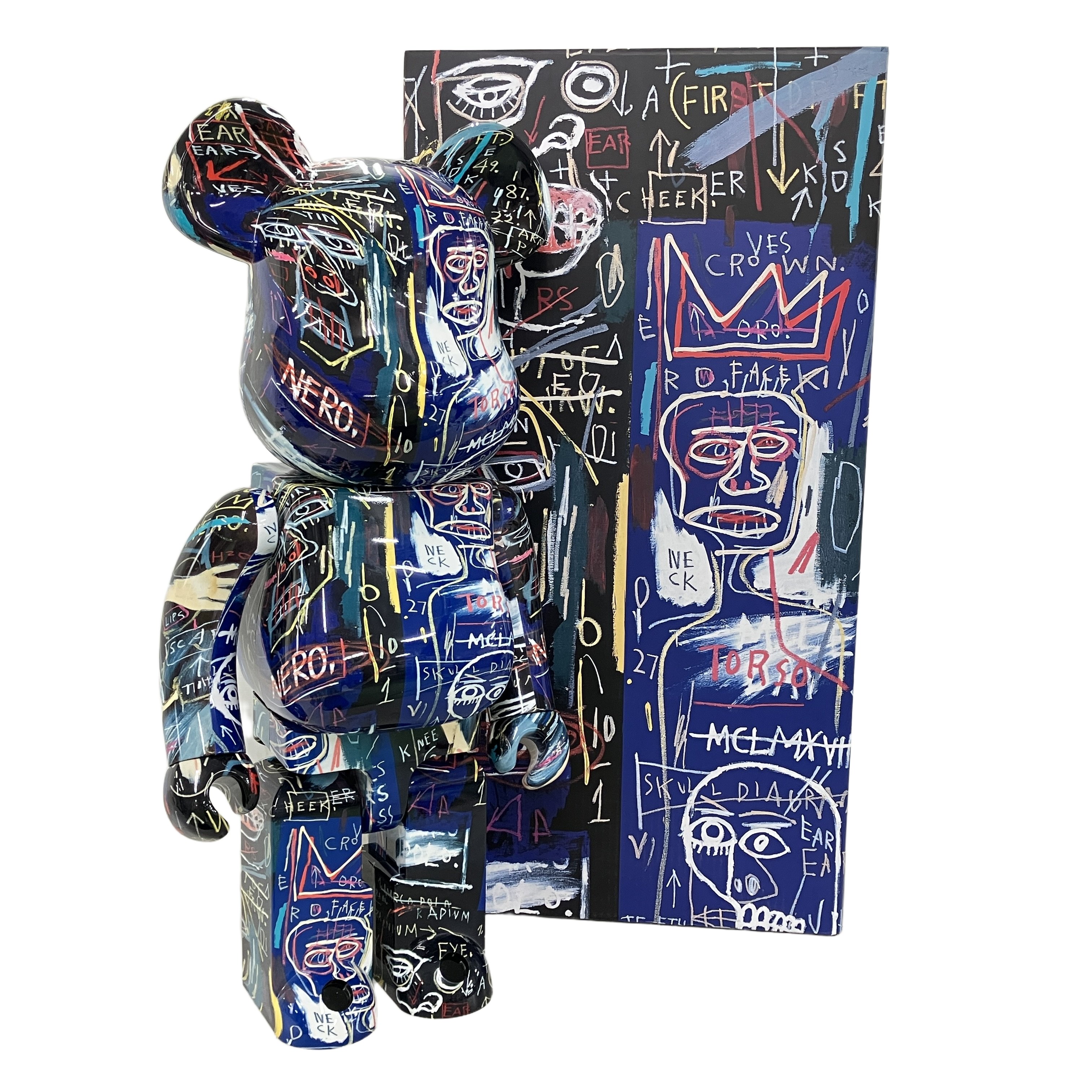 メディコムトイ BE@RBRICK JEAN-MICHEL BASQUIAT #7 1000% フィギュア 中古