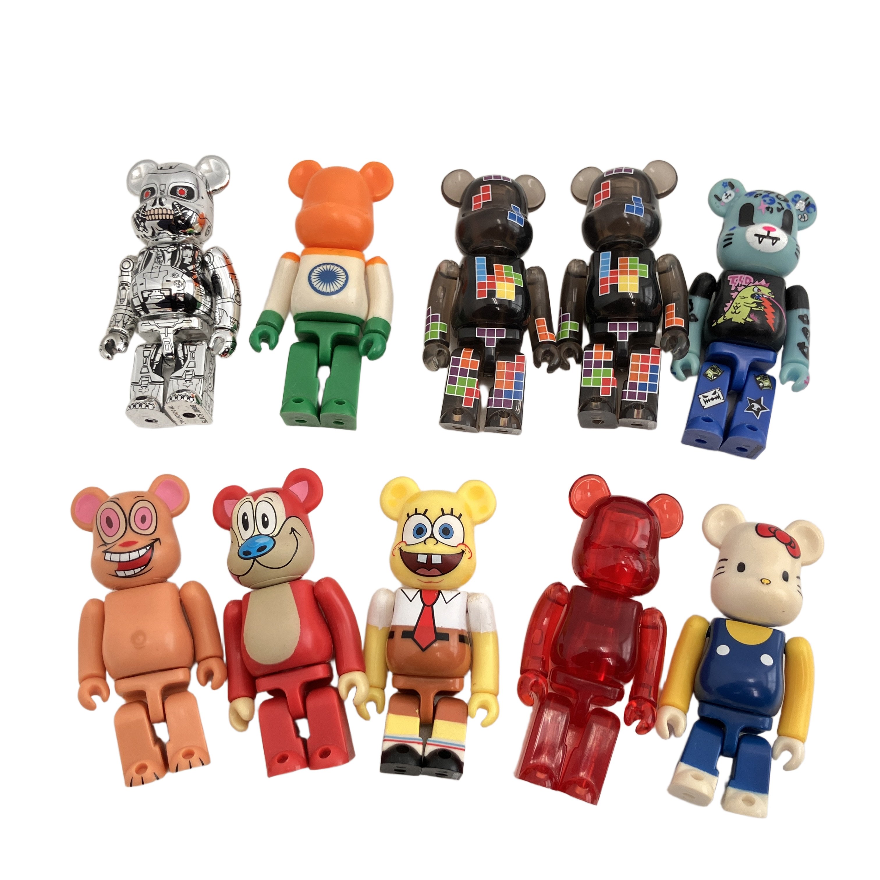 ベアブリック シリーズ18 100% BE@RBRICK MEDICOMTOY 10体セット ハローキティ ターミネーター など