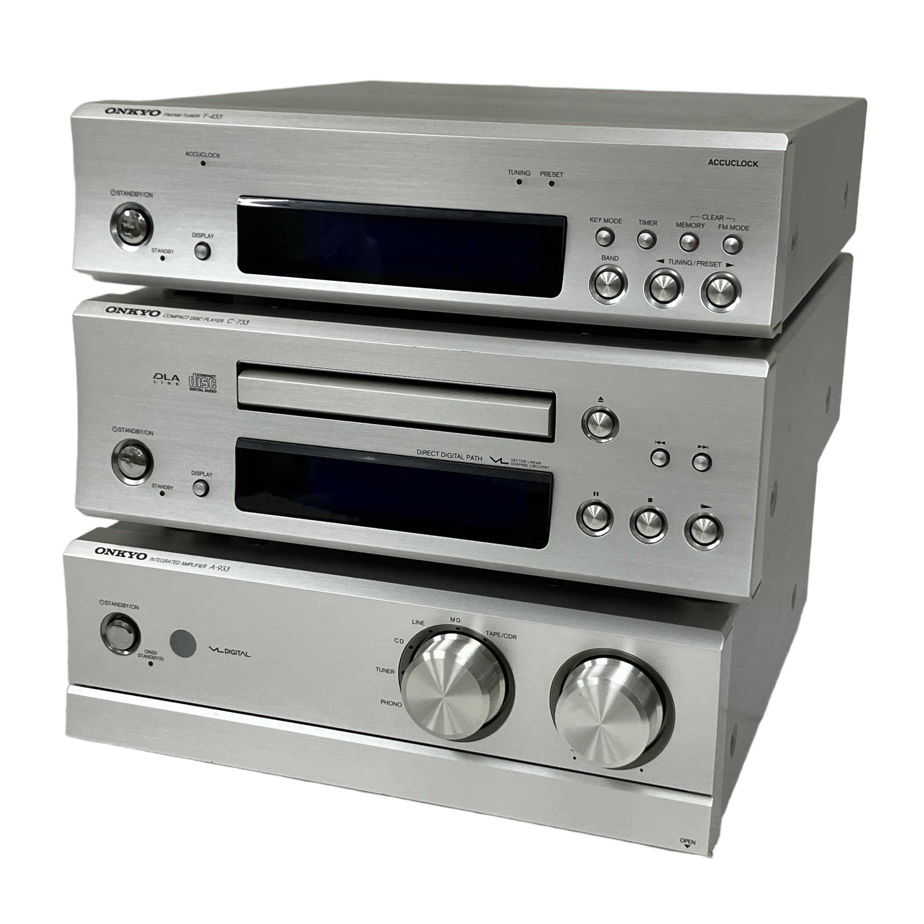 ONKYO T-433 A-933 C-733 システムコンポ オーディオ オンキョー 音響機材 中古