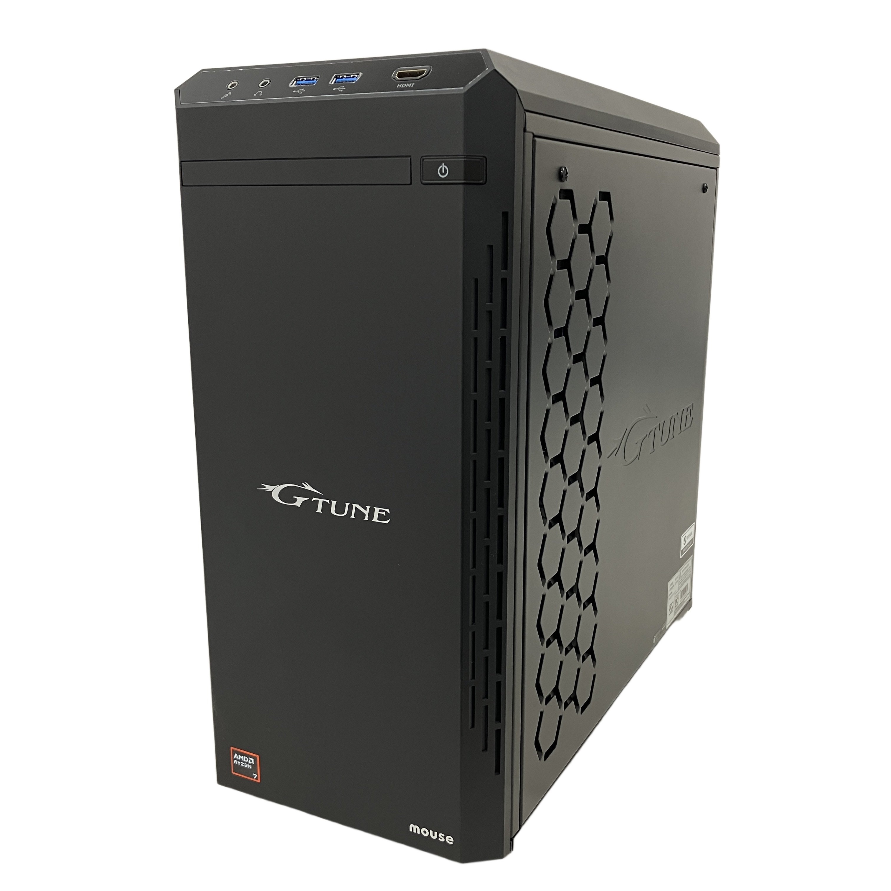 mouse G-Tune DGA7G7SB6AFCW101DEC デスクトップ パソコン Ryzen 7 9700X 32GB HDD 2TB SSD 1TB RTX 4070 SUPER win11 中古 良好