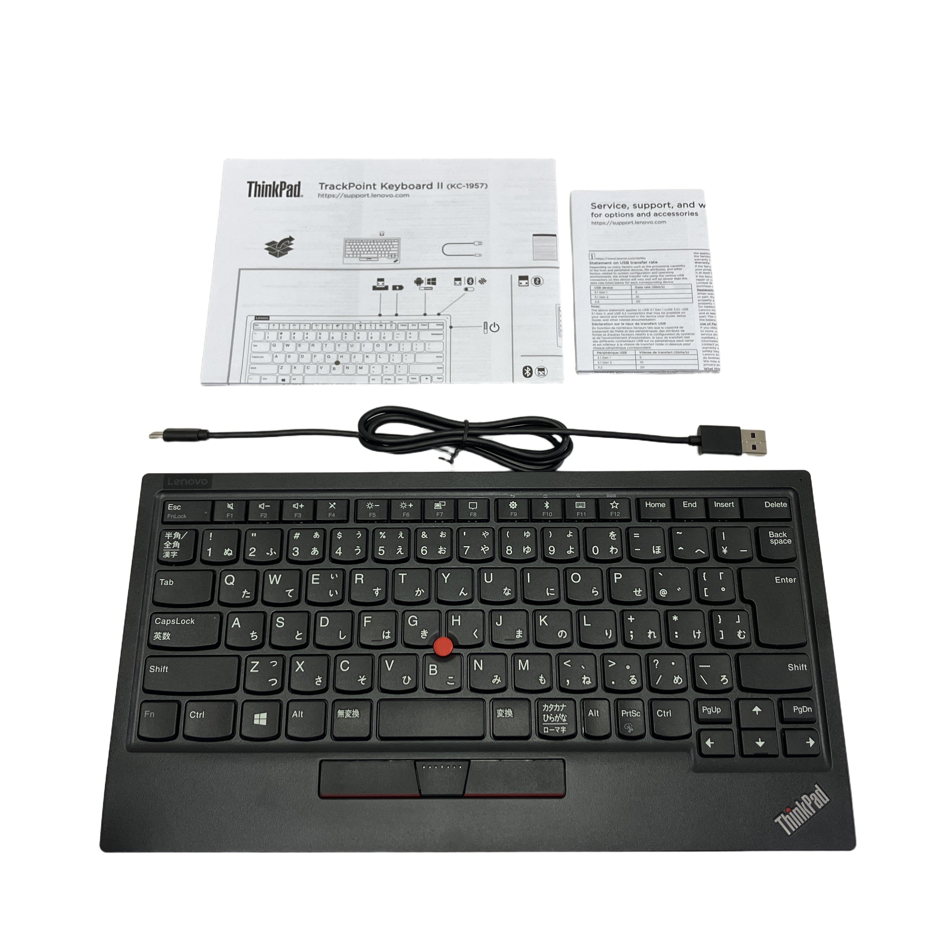 Lenovo KC-1957 ThinkPad TrackPoint Keyboard II 日本語配列キーボード 中古 美品