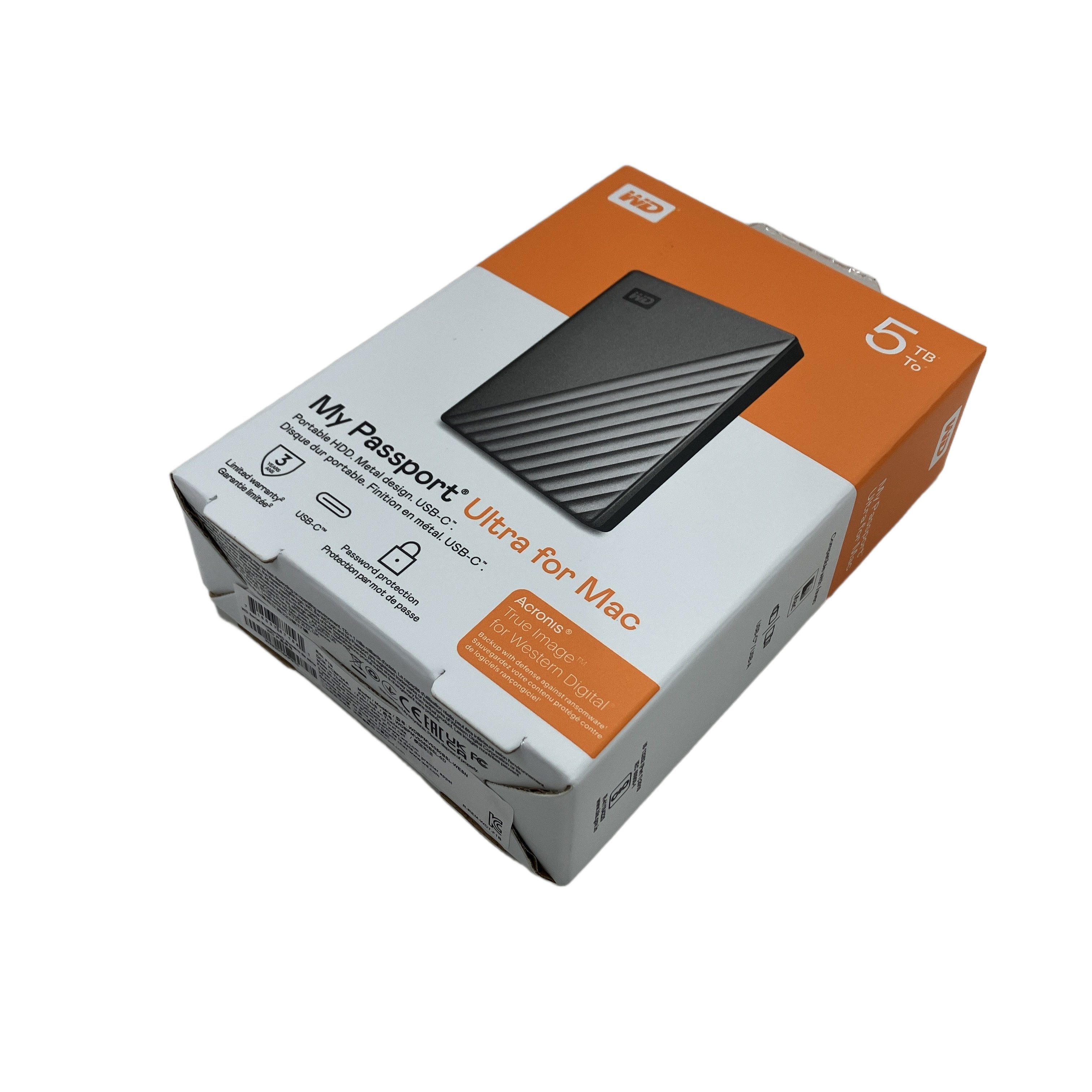 WD Mac用 ポータブル ハードディスク My Passport Ultra for Mac 5TB 未使用