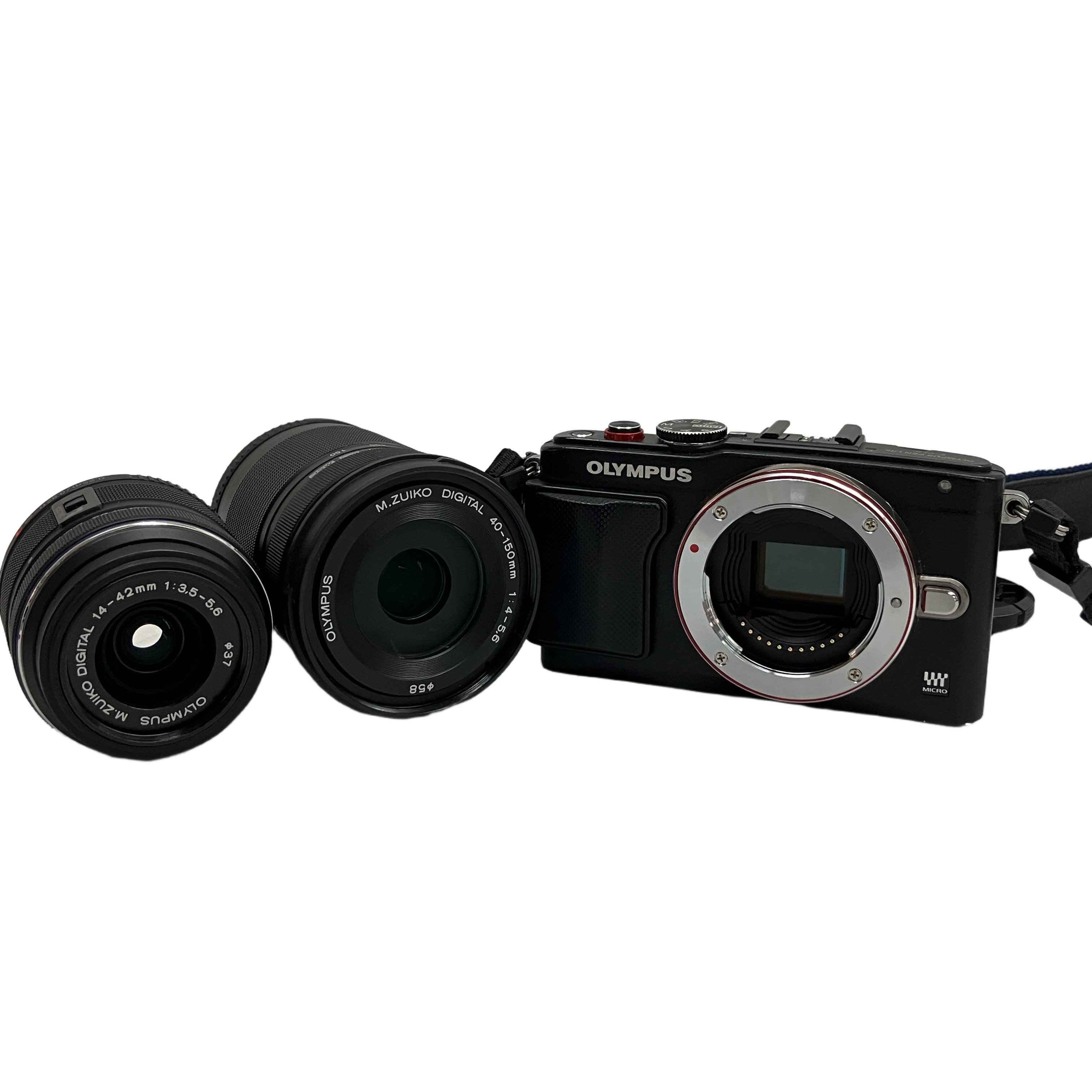 OLYMPUS OLYMPUS PEN Lite E-PL6 ミラーレス 一眼 ダブルズームキット 14-42mm F3.5-5.6/ 40-150mm F1.4-5.6 オリンパス 中古