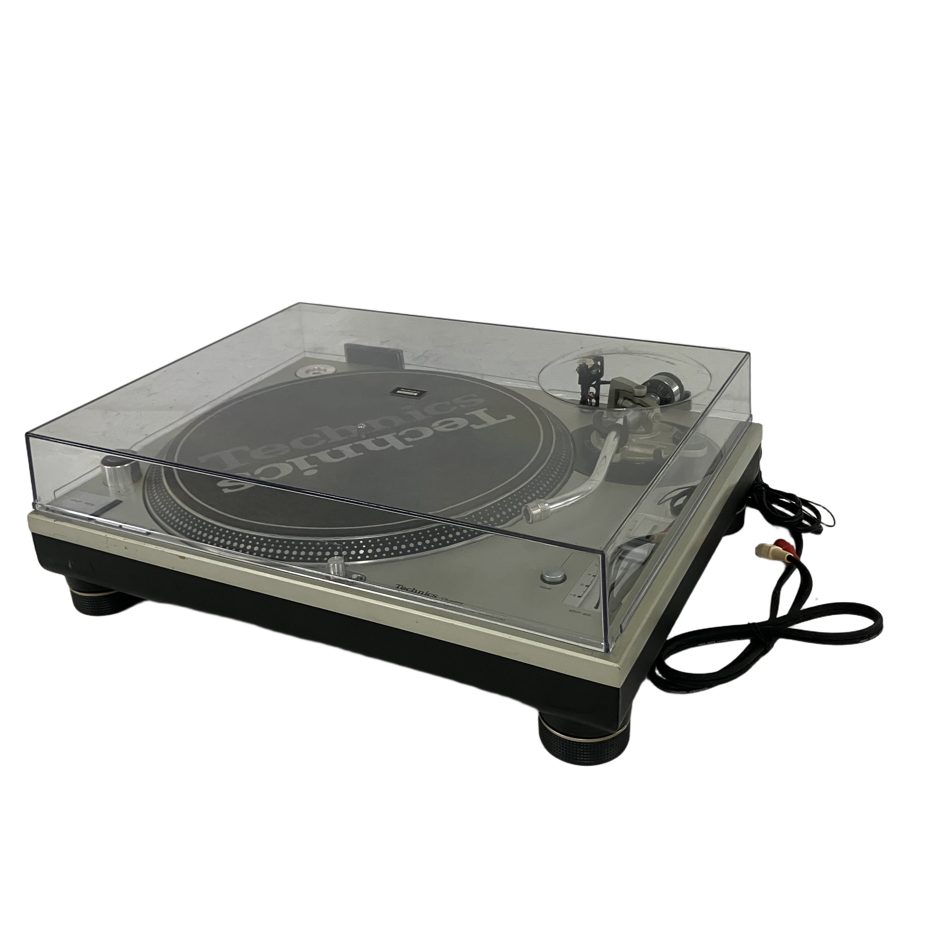 Technics SL-1200MK3D レコードプレーヤー ターンテーブル SHURE M44G カートリッジ付き 音響機材 中古