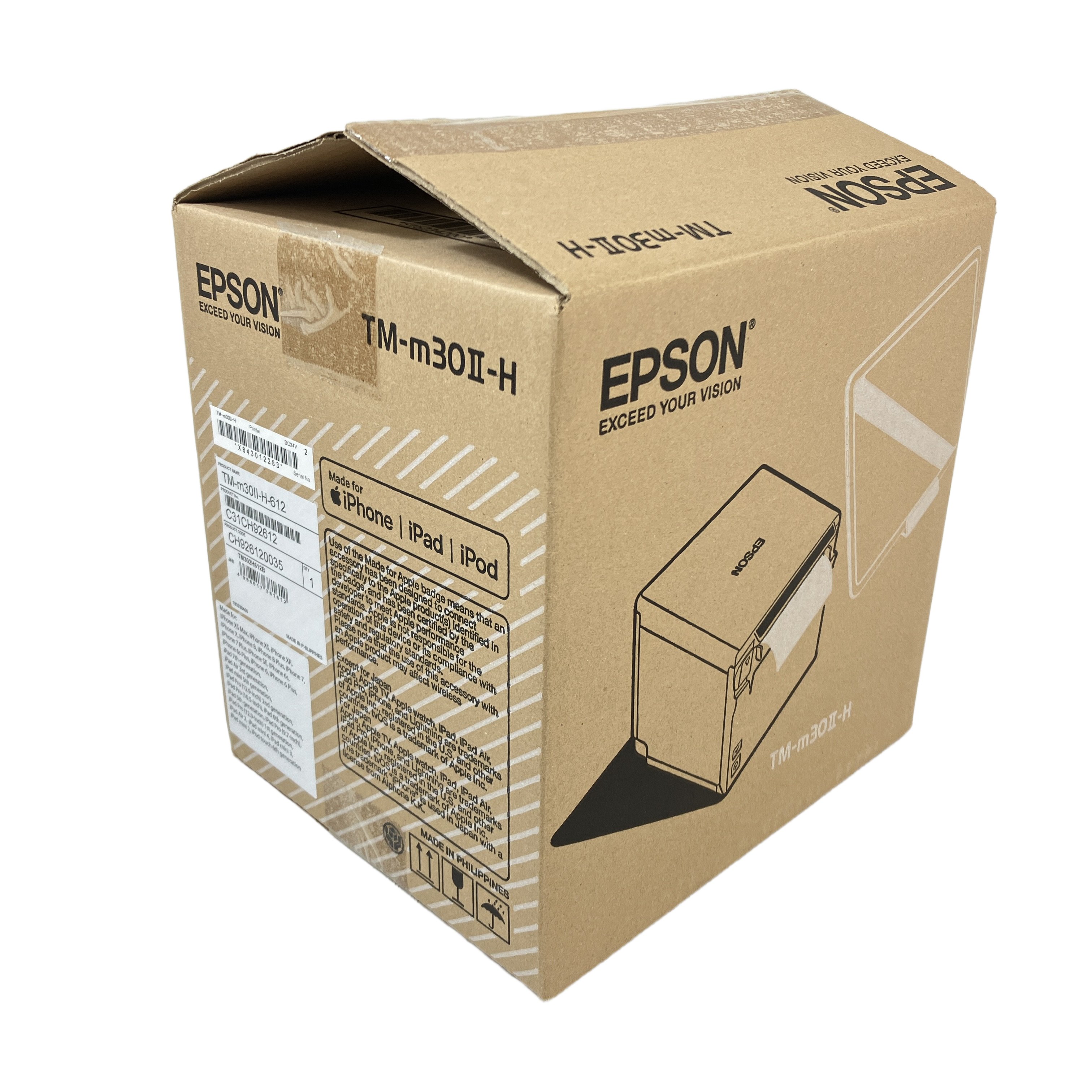 EPSON エプソン TM-m30II-H-612 サーマルレシートプリンター USBCB2付き 未使用