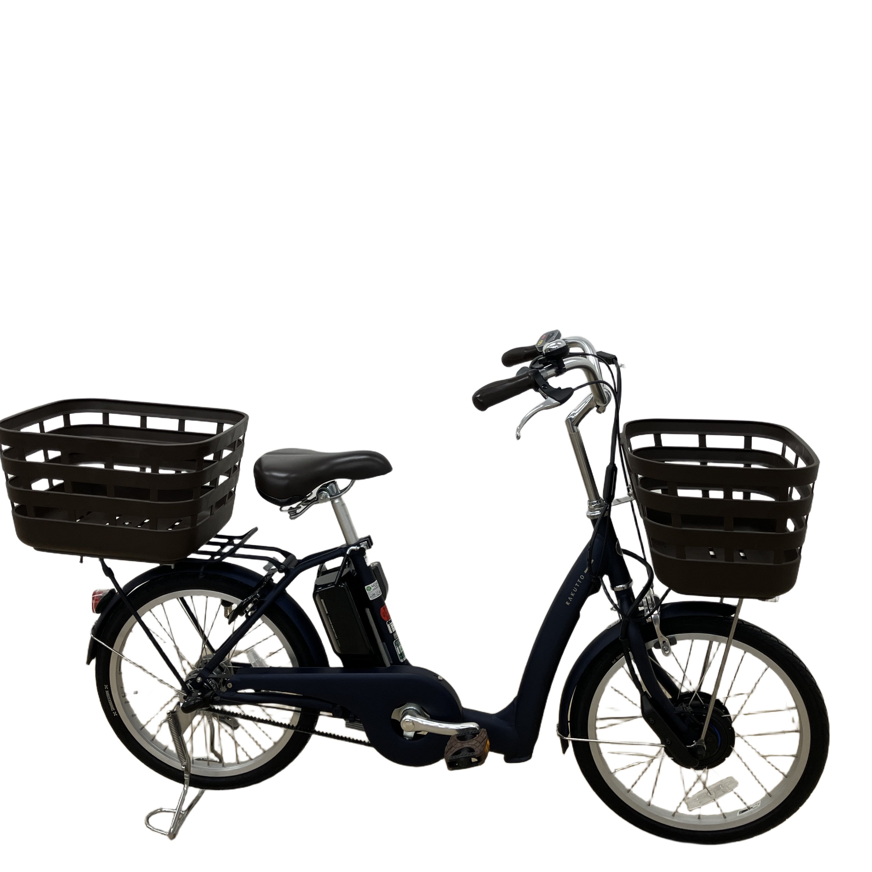 BRIDGESTONE RK0B45 ラクット 20インチ 電動アシスト 自転車 前後カゴ付き ブリヂストン 良品