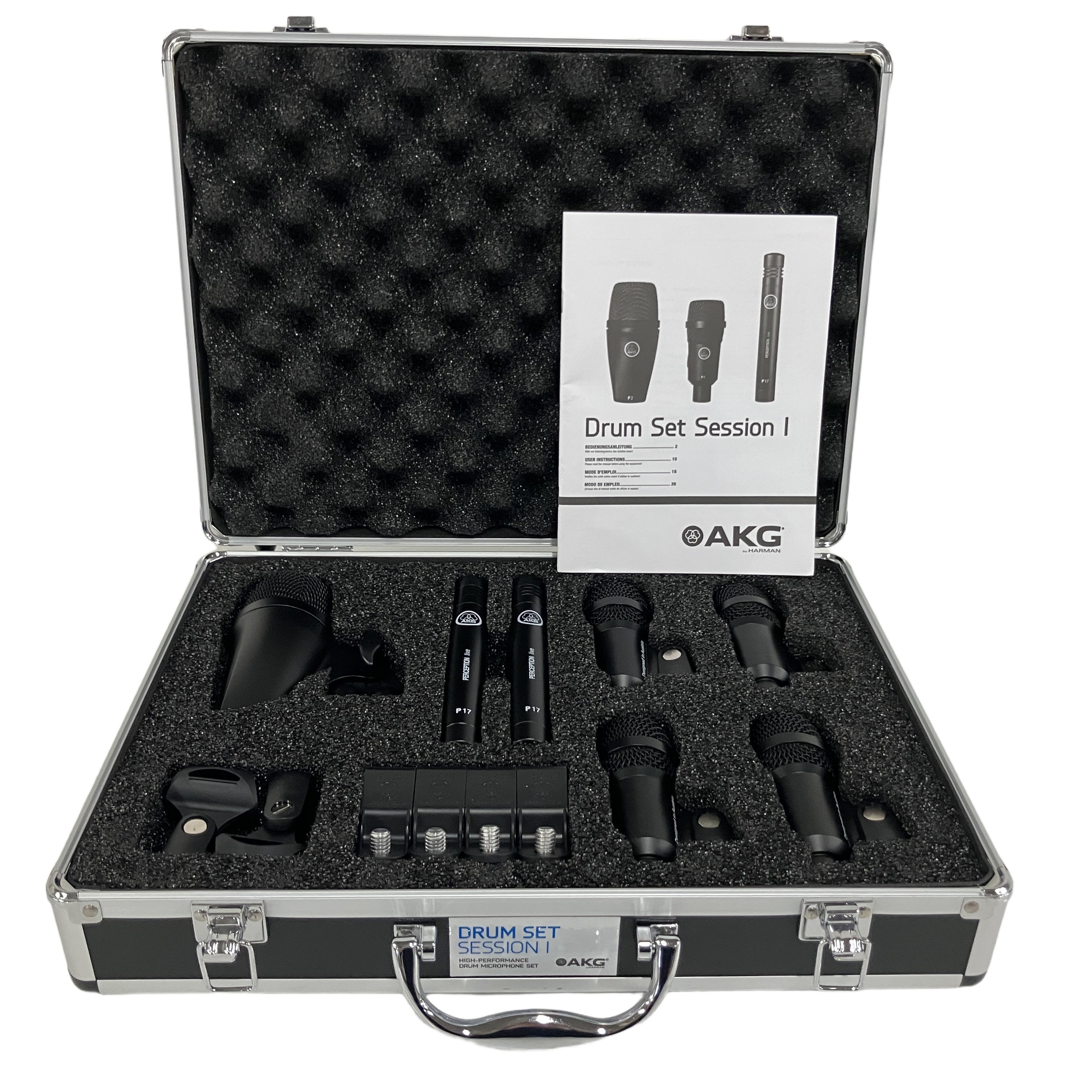 AKG DRUM SET SESSION I ドラム用マイクセット ハードケース付 音響機器 中古 良好