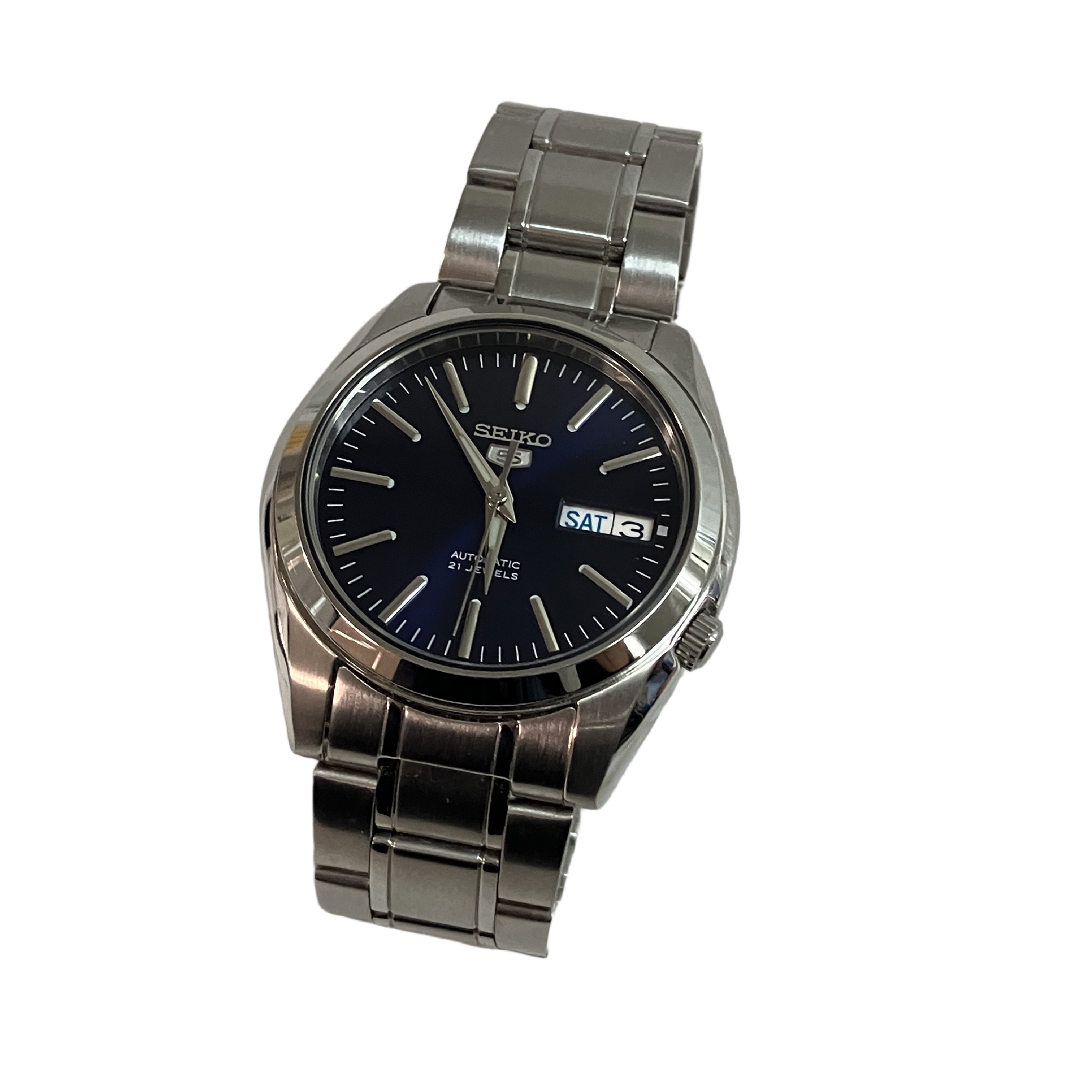SEIKO 7S26-01V0 SEIKO5 セイコーファイブ デイデイト 裏スケ 自動巻き 腕時計 メンズ 中古