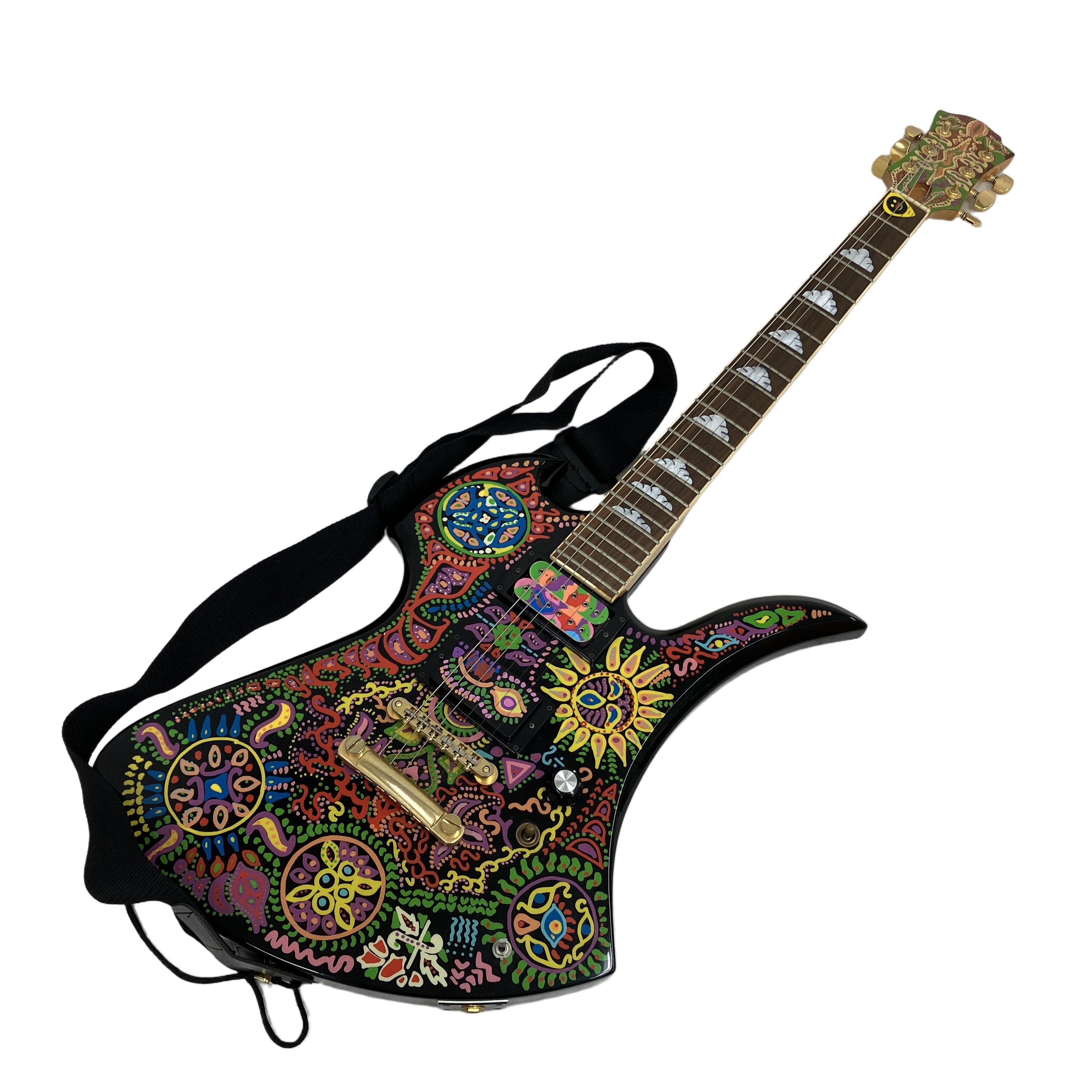 FERNANDES Burny MG-120X hideモデル サイケデリック エレキギター 弦楽器 中古