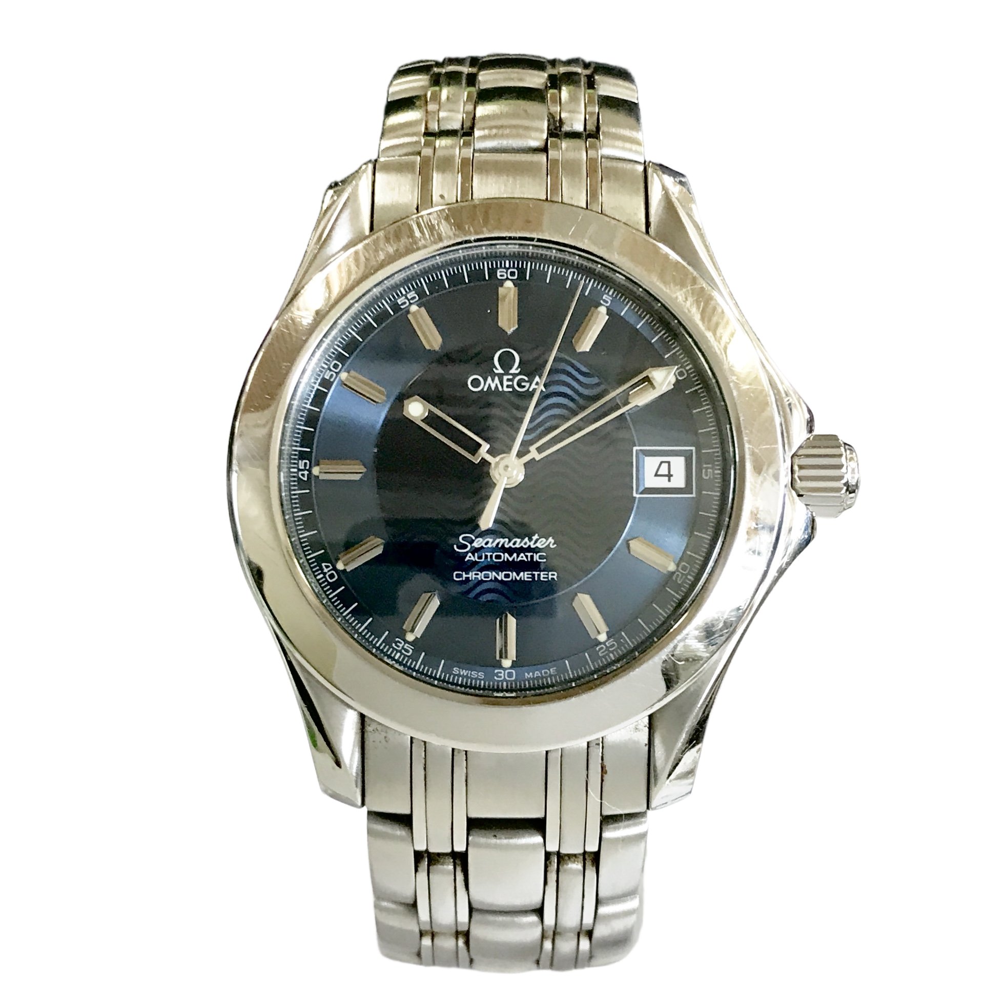 OMEGA シーマスター 2501.81青文字盤 腕時計 稼働品※傷あり