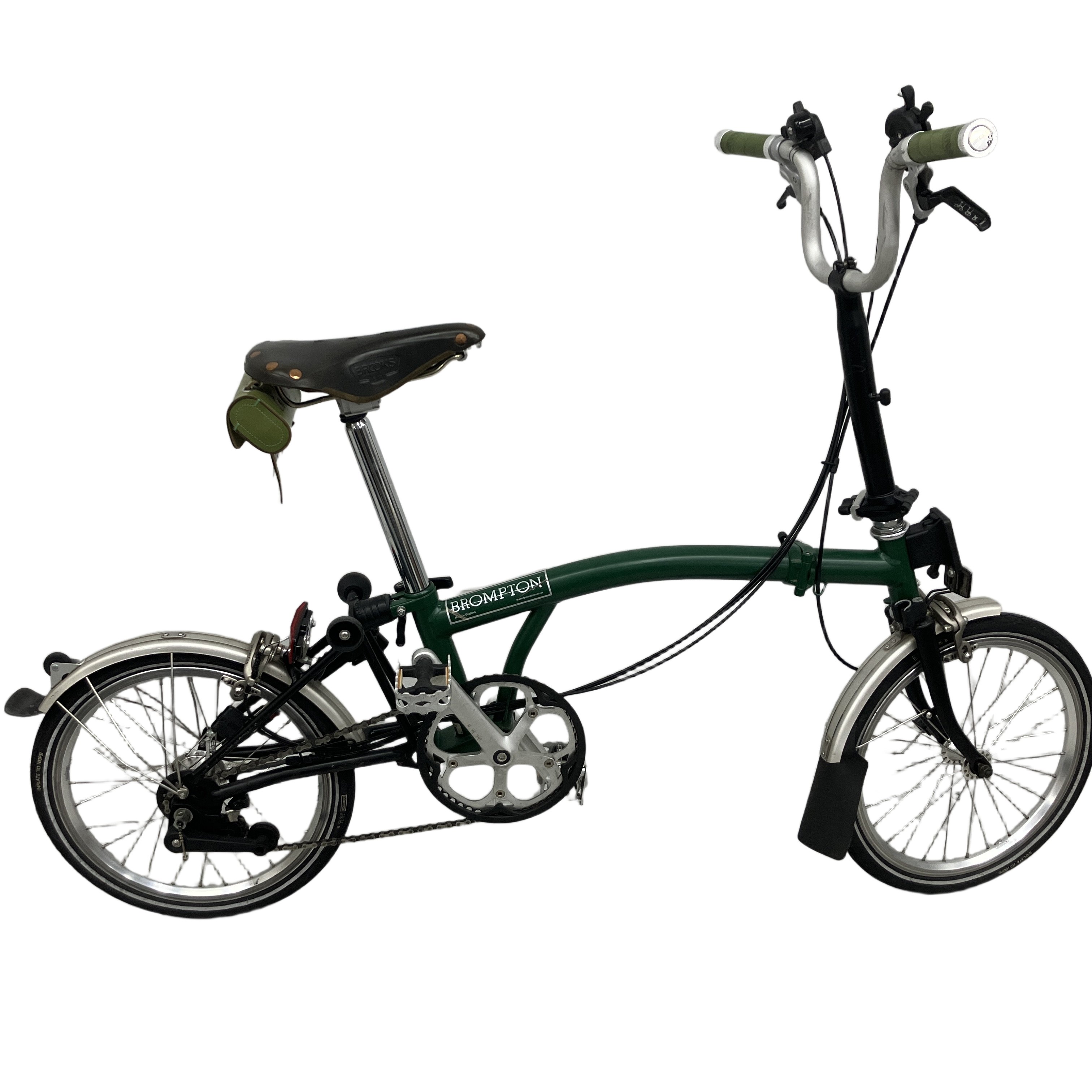 BROMPTON M6L 折りたたみ 自転車 16インチ レーシンググリーン 6速 ブロンプトン 中古