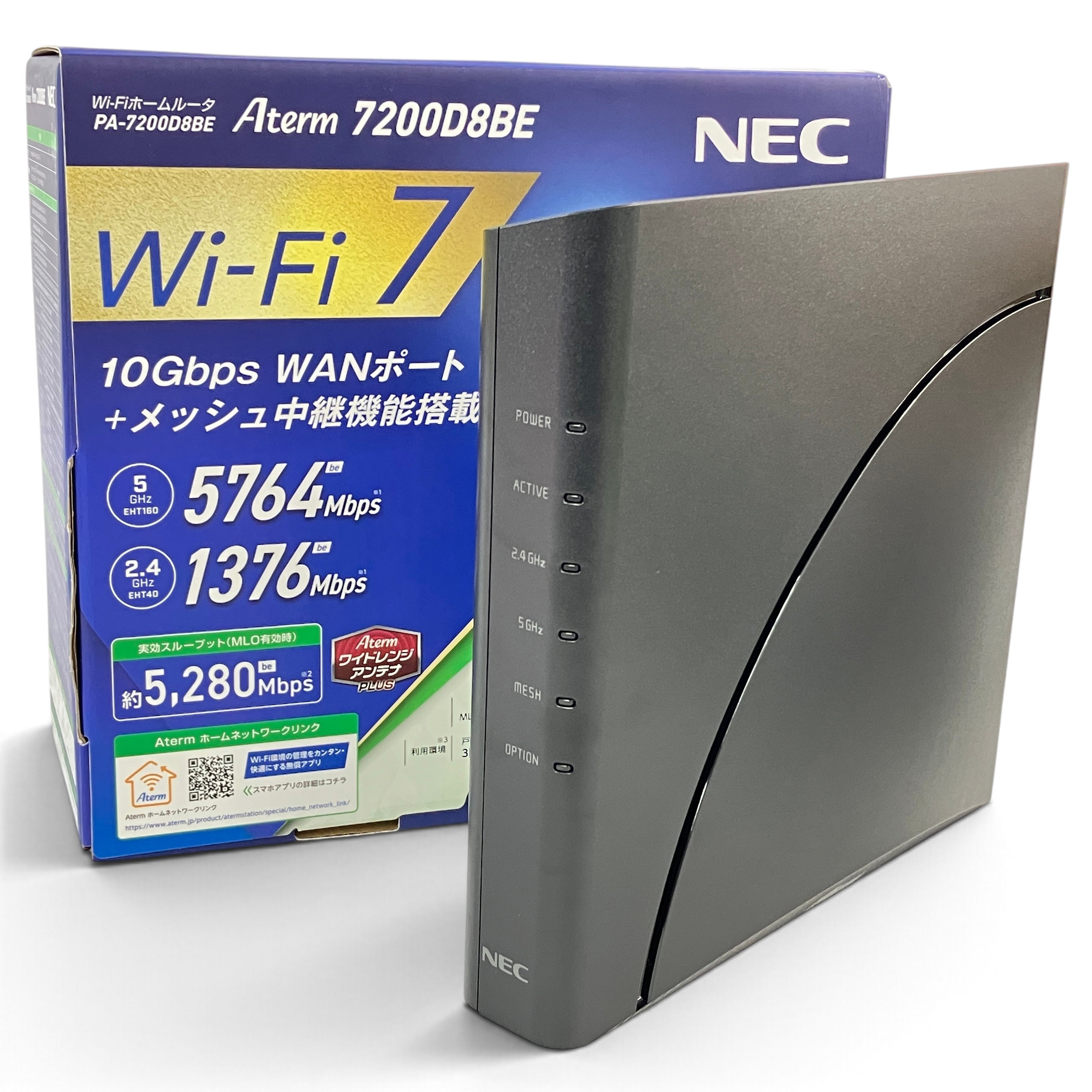 NEC PA-7200D8BE Wi-Fi7 無線LAN ホームルーター 家電 ネットワーク機器 中古 美品