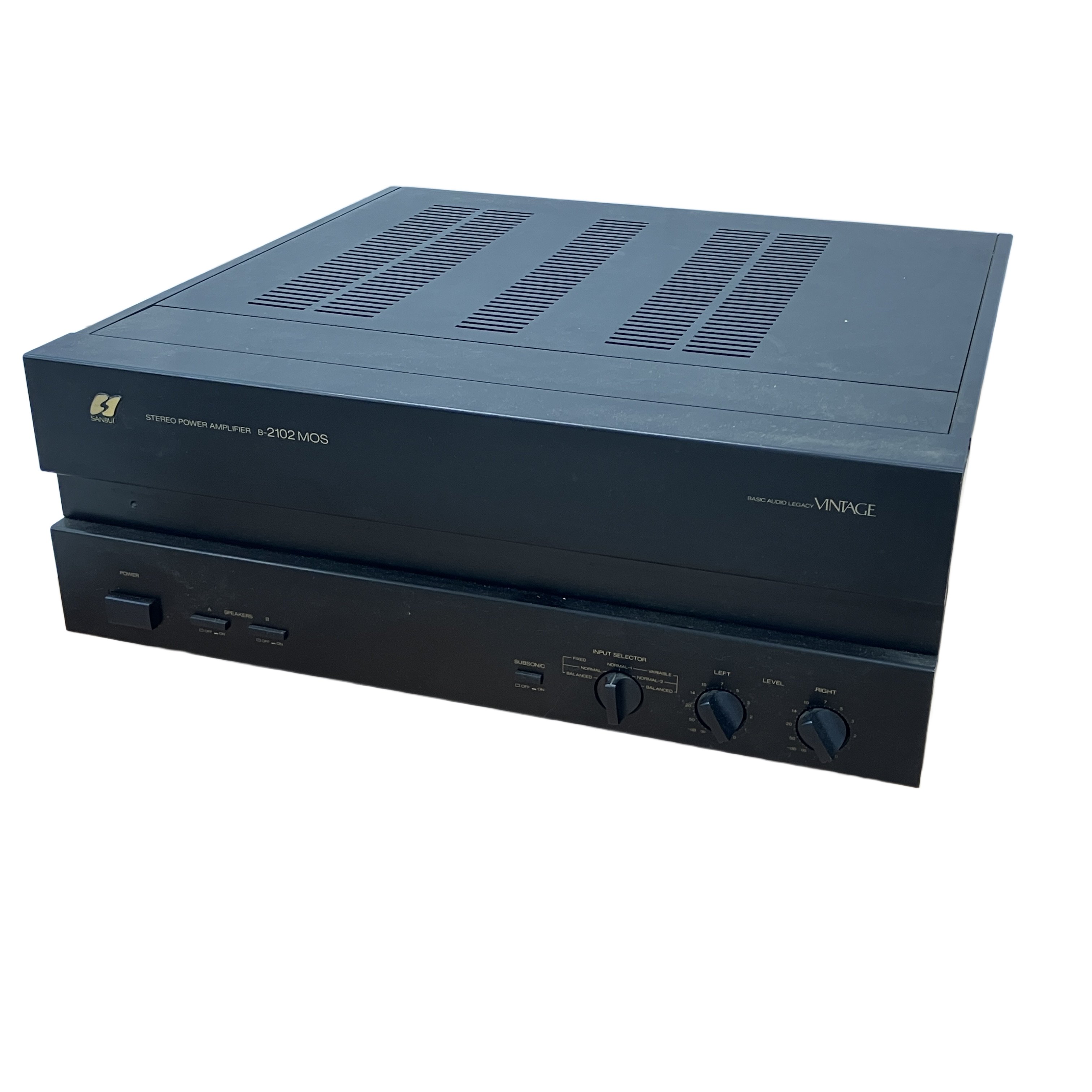 SANSUI B-2102 MOS VINTAGE パワーアンプ オーディオ 音響機材 サンスイ 山水 中古