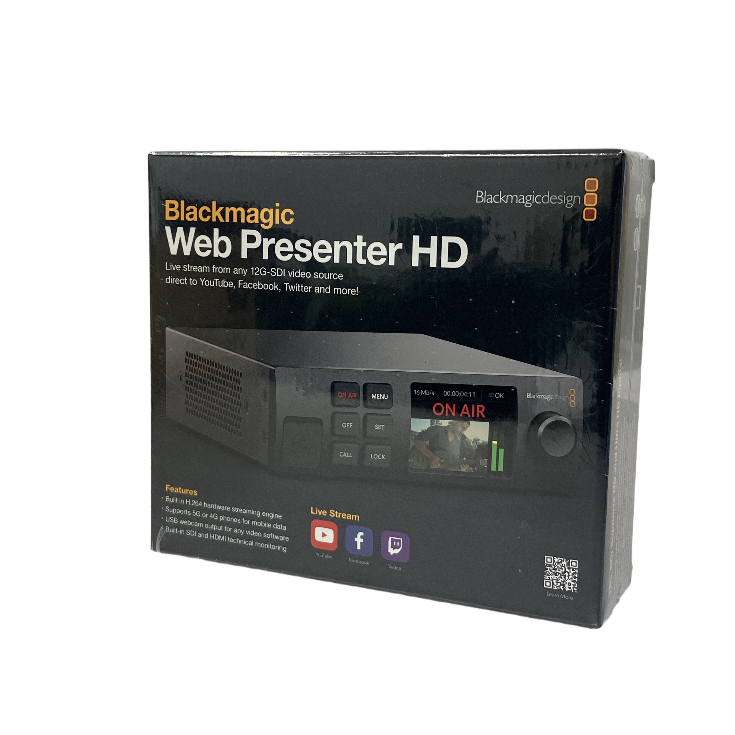 Blackmagic Web Presenter HD BDLKWEBPTRPRO ライブ配信機材 エンコーダー ブラックマジック 未使用