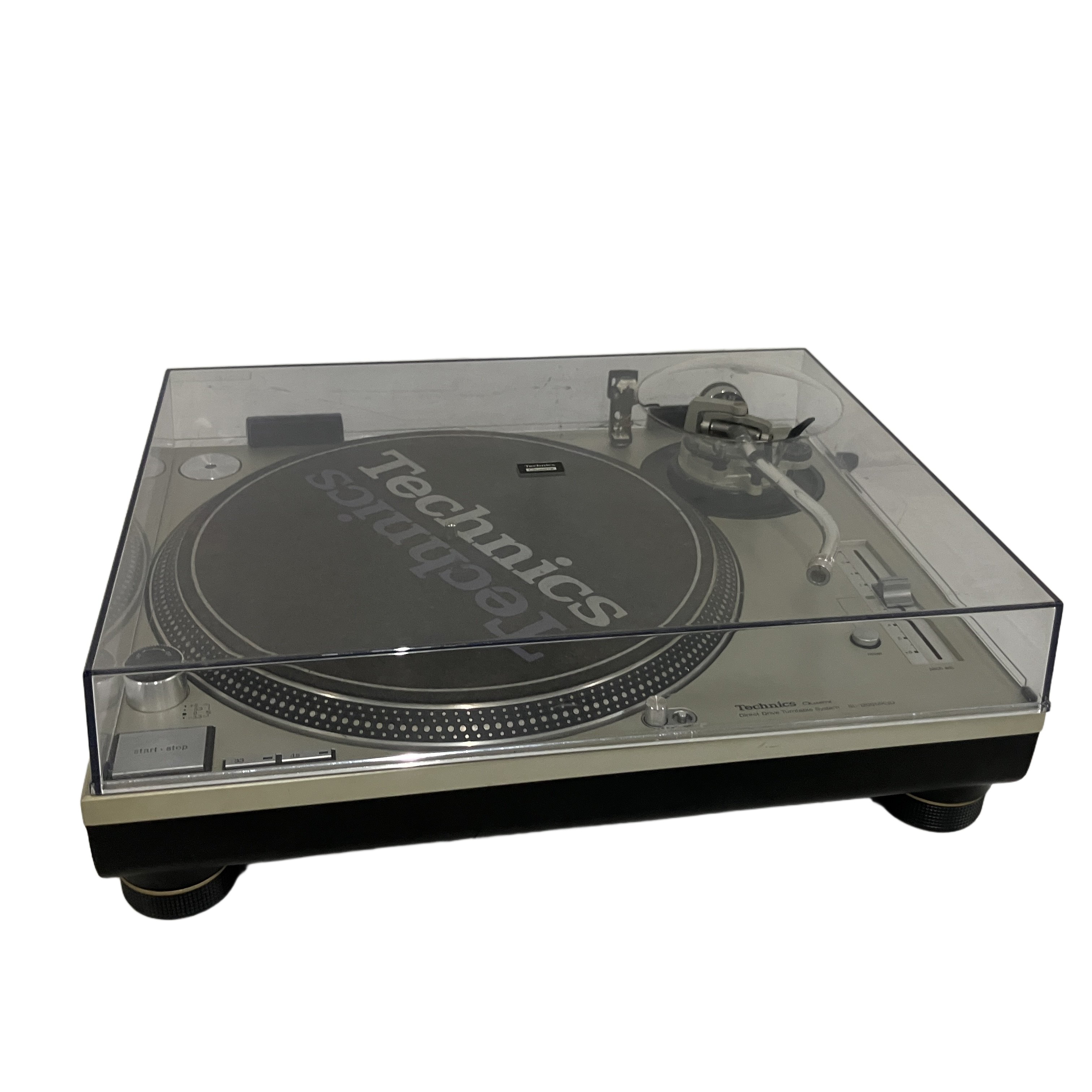 Technics SL-1200MK3D レコードプレーヤー ターンテーブル SHURE M44G カートリッジ付き 音響機材 中古