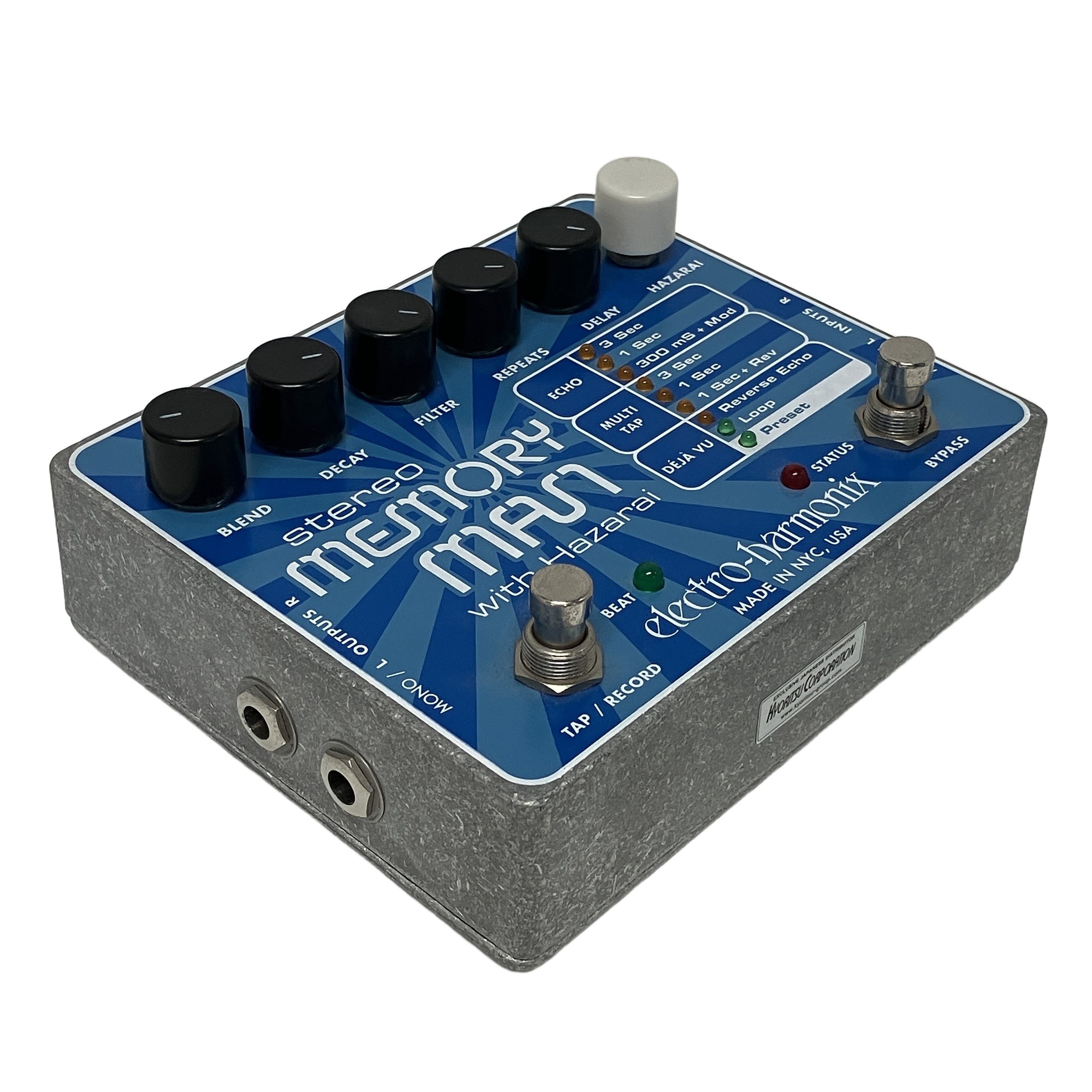 Electro harmonix エレクトロハーモニクス Stereo Memory Man with Hazarai ステレオ メモリーマン ウィズ ハザライ ディレイ エフェクター 中古