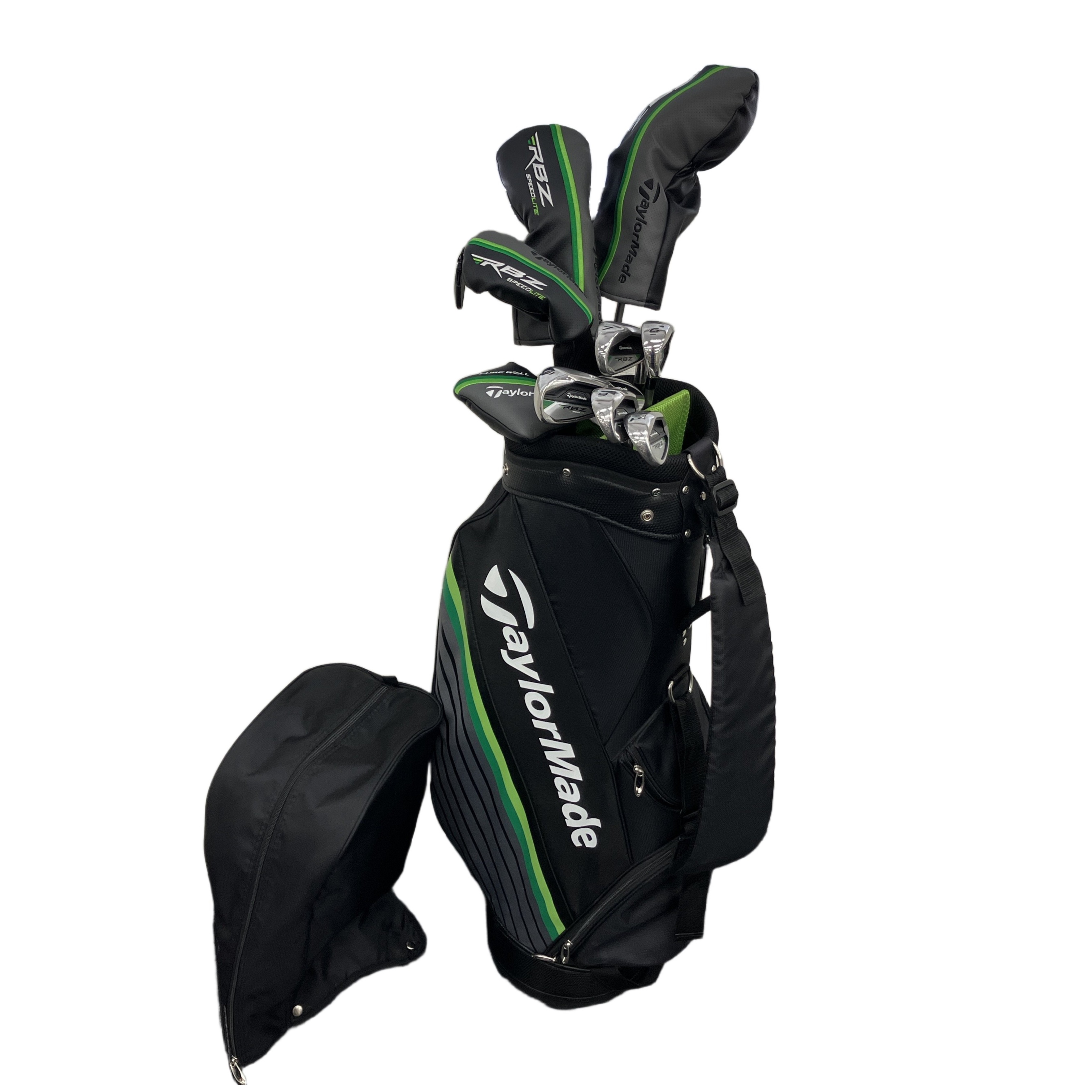 TaylorMade テーラーメイド RBZ SPEED LITE スピードライト 10本セット ゴルフクラブ キャディバッグ付 中古