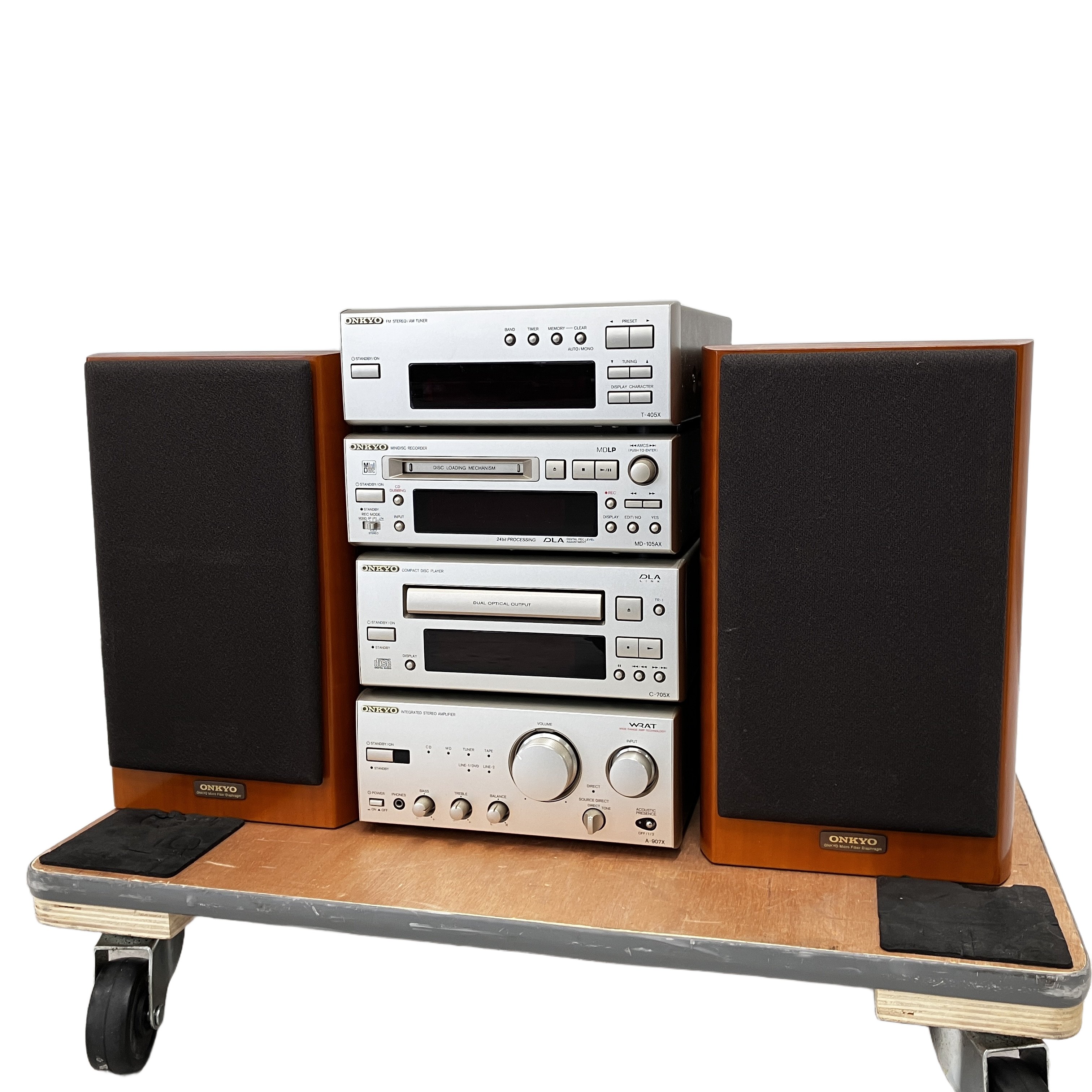 ONKYO INTEC 205 Xシリーズ 5点 セット ミニ コンポ オンキョー 中古