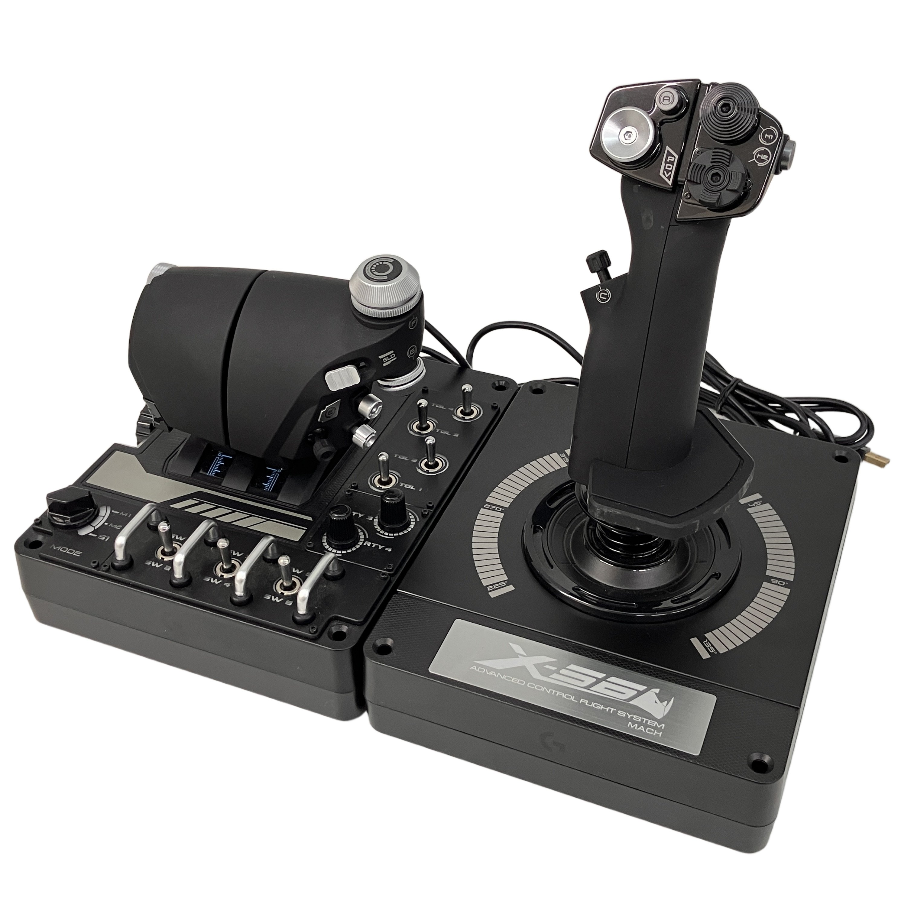 Logicool ロジクール J-U0002 X56 HOTAS RGBスロットル&スティックコントローラー 中古