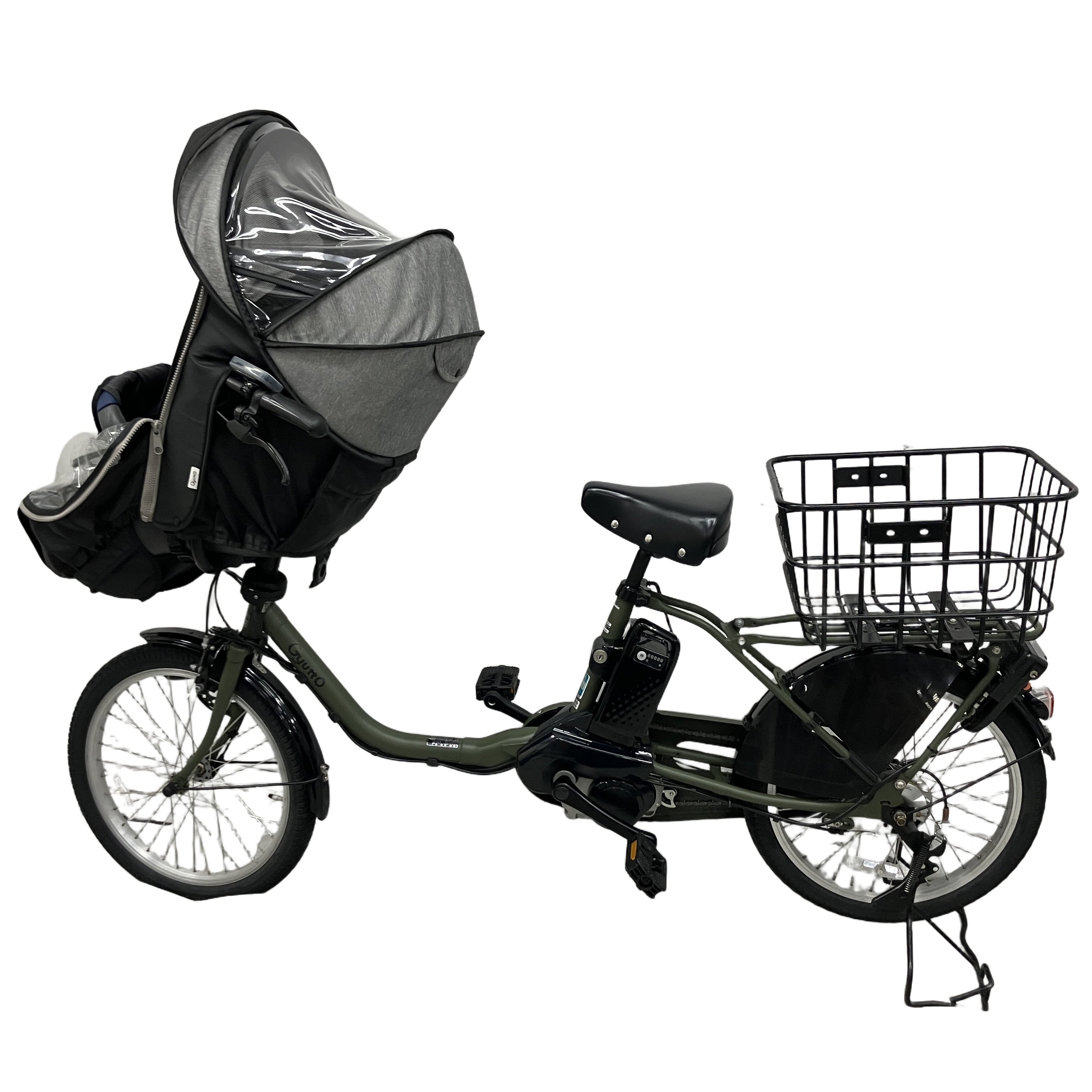 Panasonic ギュット・クルーム BE-FFE031 電動アシスト自転車20インチ 16.0Ah 内装3段変速 マットスモークグレー 中古