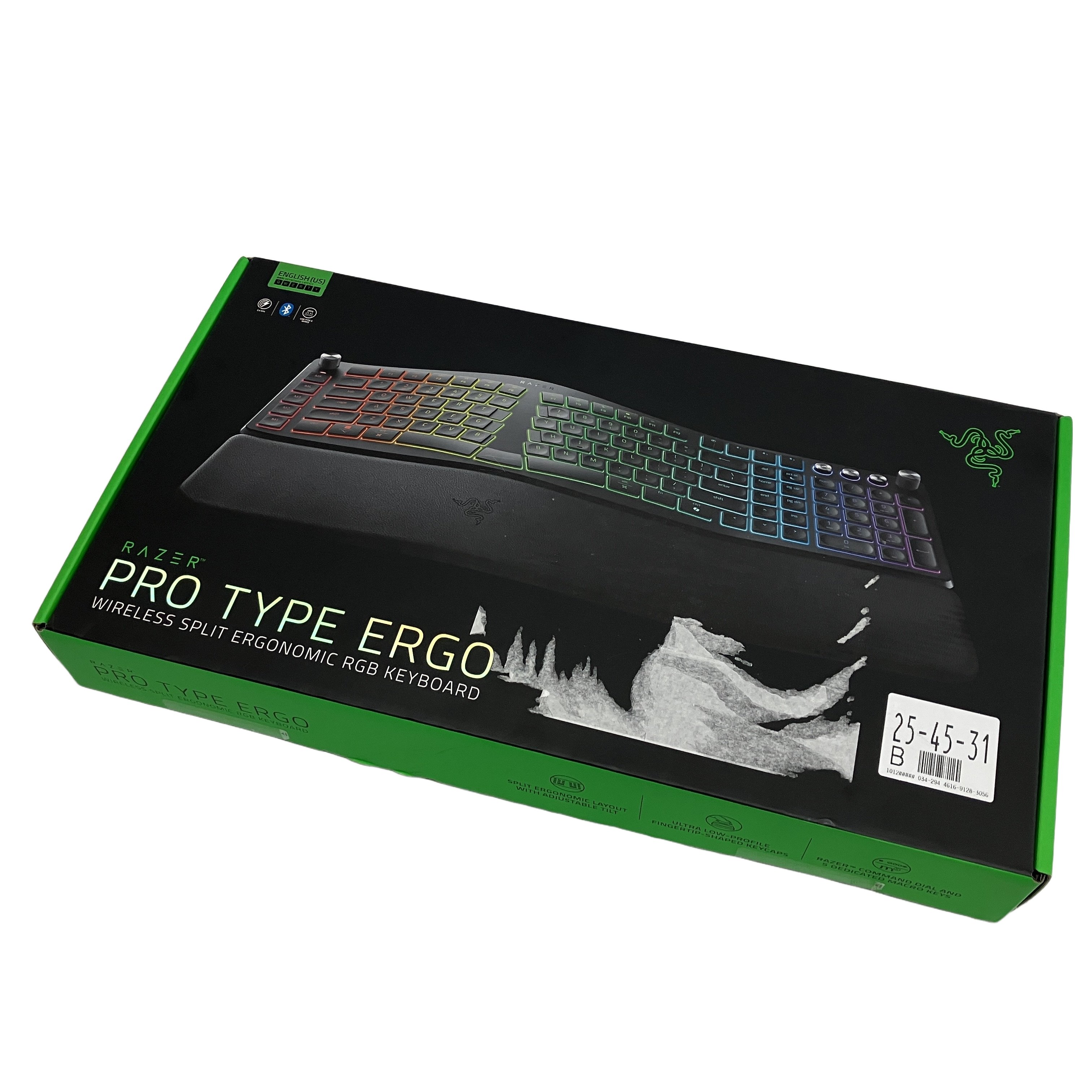 Razer RZ03-0544 Pro Type Ergo ワイヤレス ゲーミングキーボード US配列 英語配列 レイザー 未使用 未開封