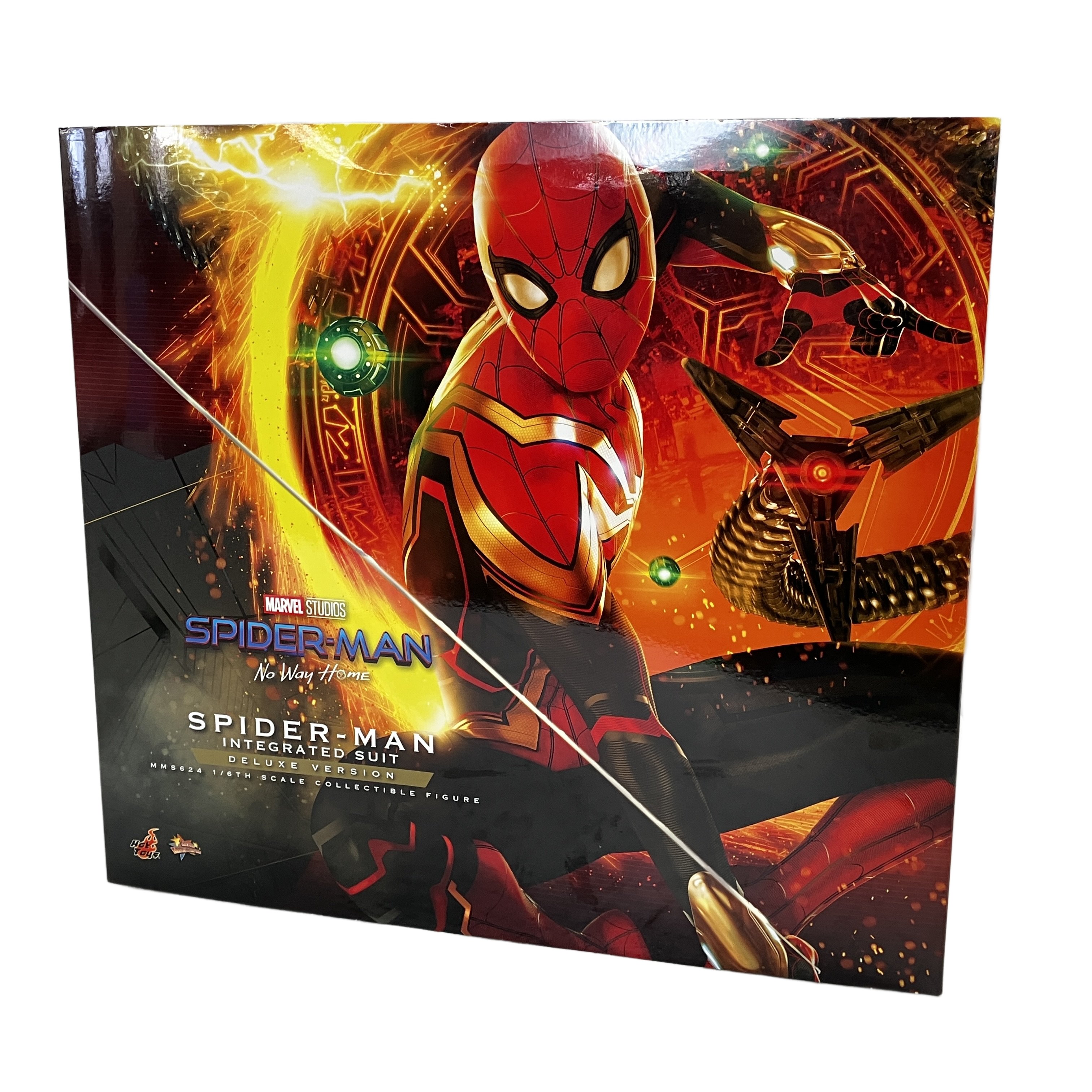 ホットトイズ ムービー・マスターピース 1/6 MMS624 スパイダーマン ノー・ウェイ・ホーム インテグレーテッドスーツ デラックス Version 中古