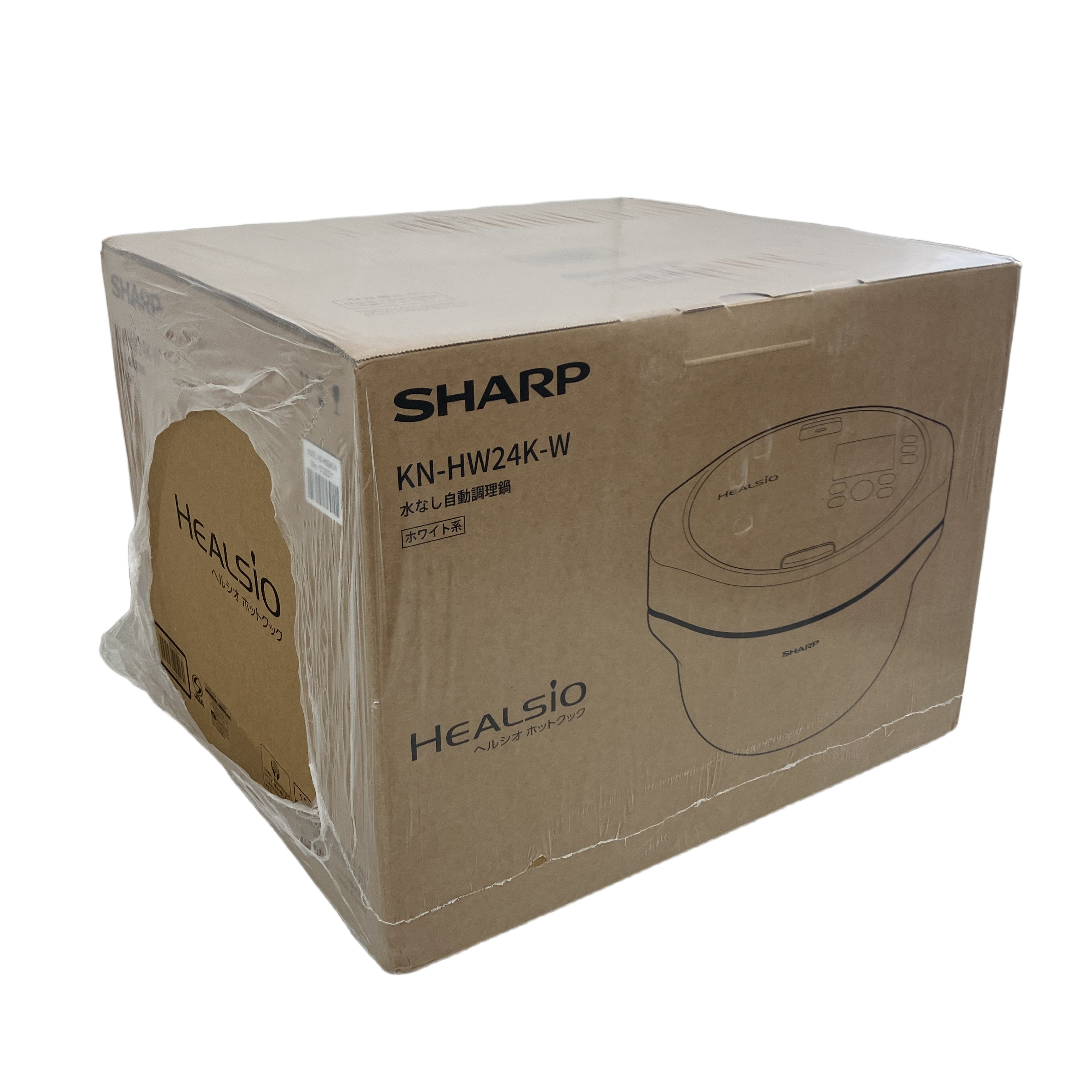 SHARP HEALSiO ヘルシオ ホットクック KN-HW24K-W 水なし自動調理鍋 家電 未使用